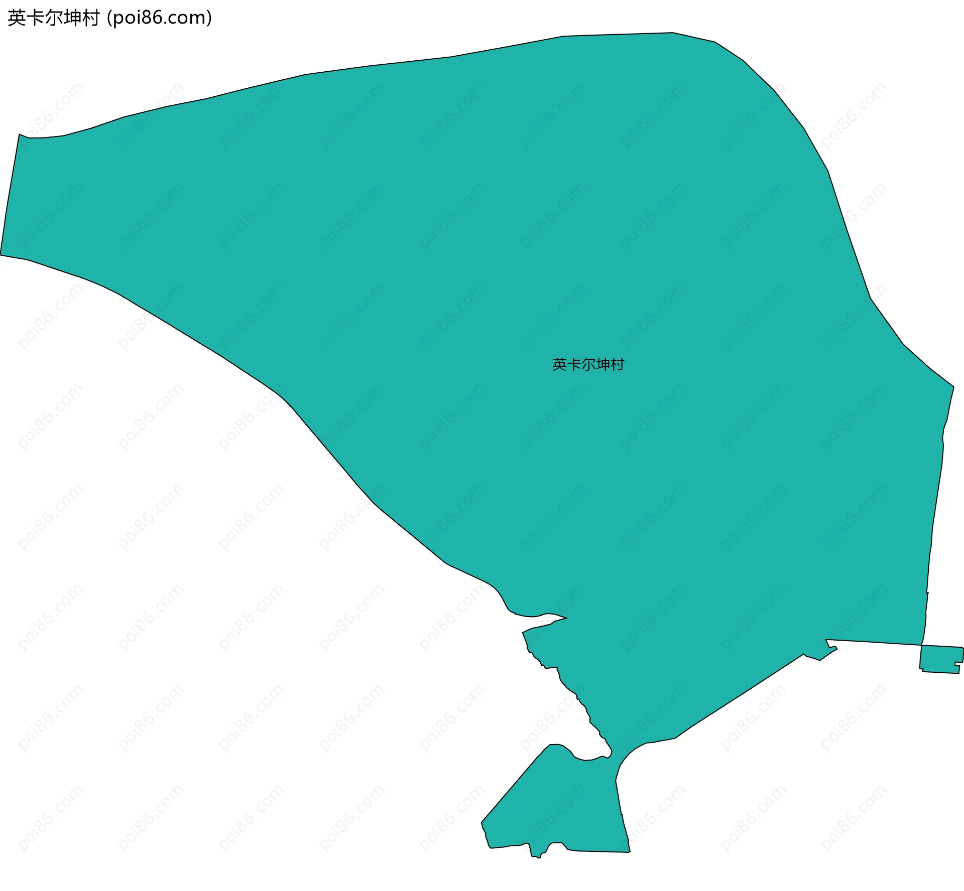 英卡尔坤村边界地图