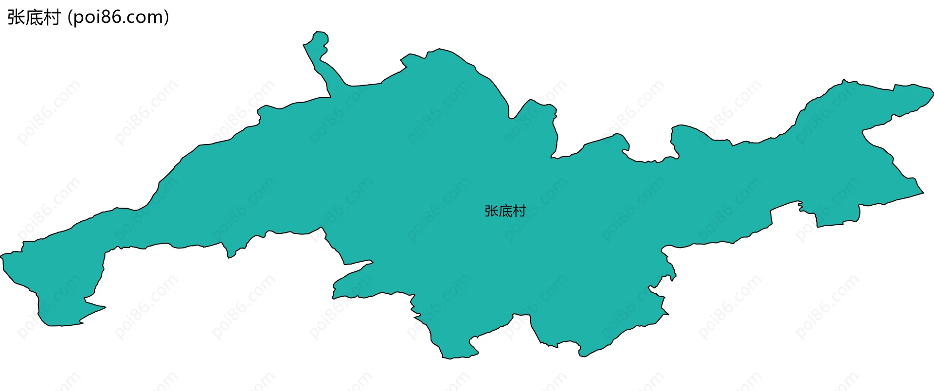 张底村边界地图