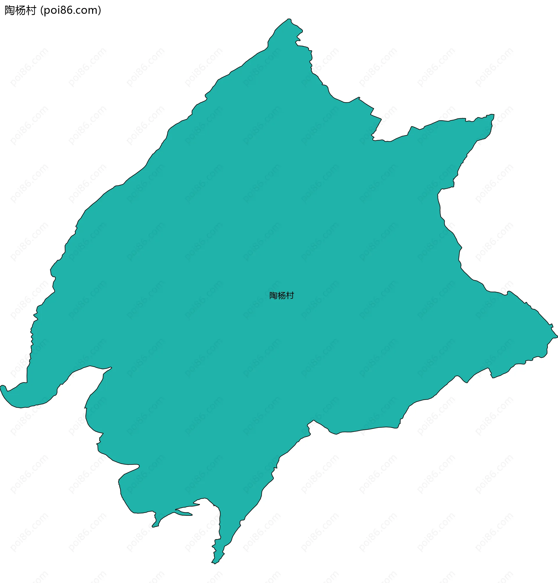 陶杨村边界地图