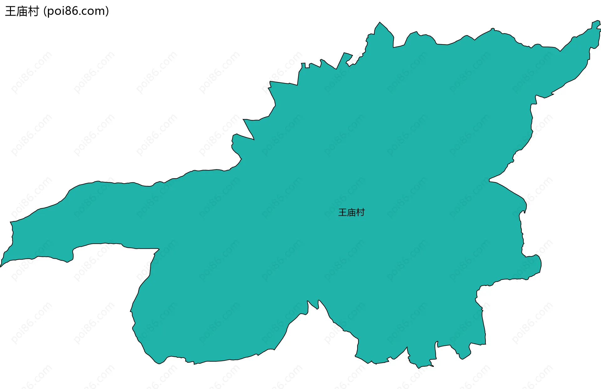 王庙村边界地图