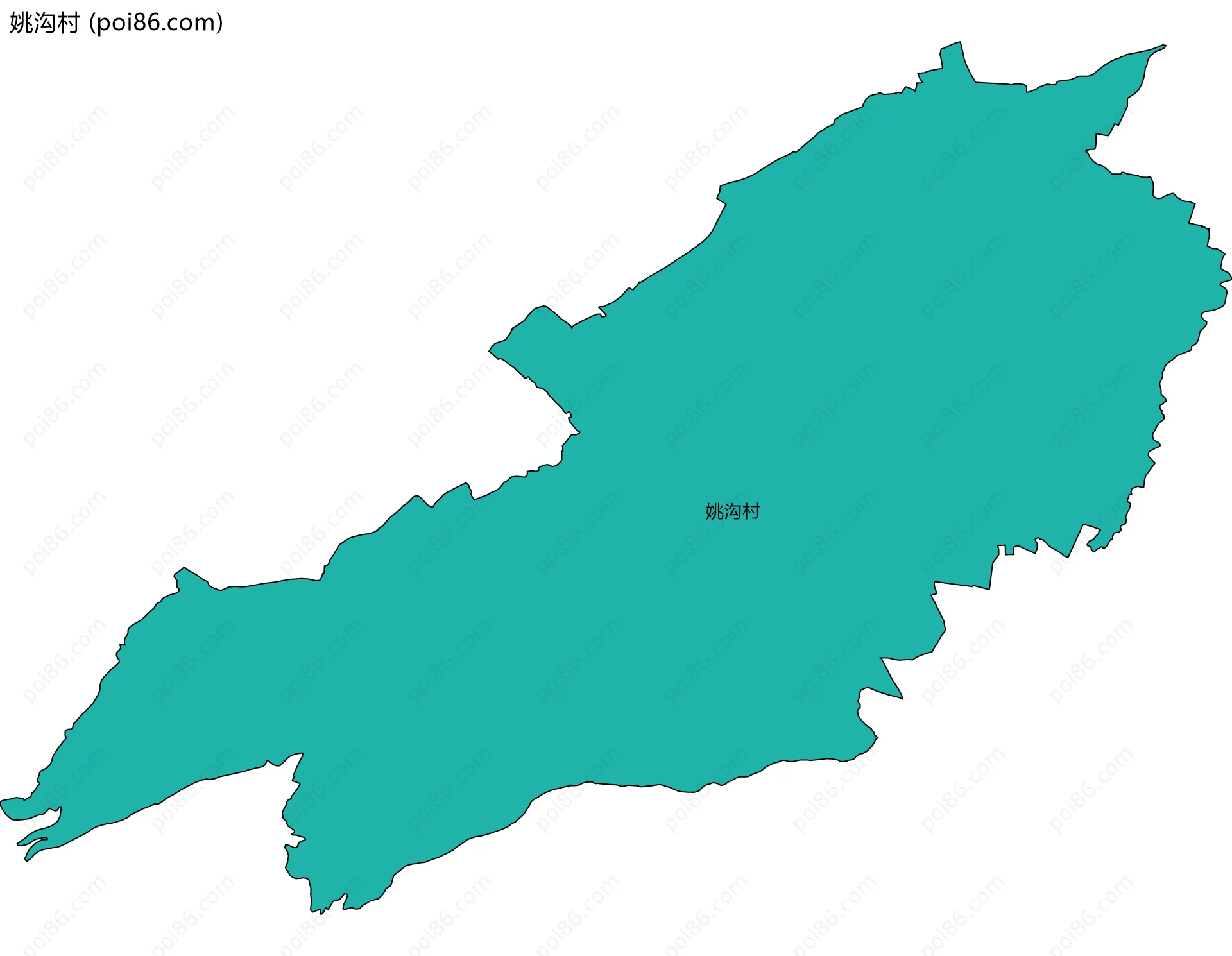 姚沟村边界地图