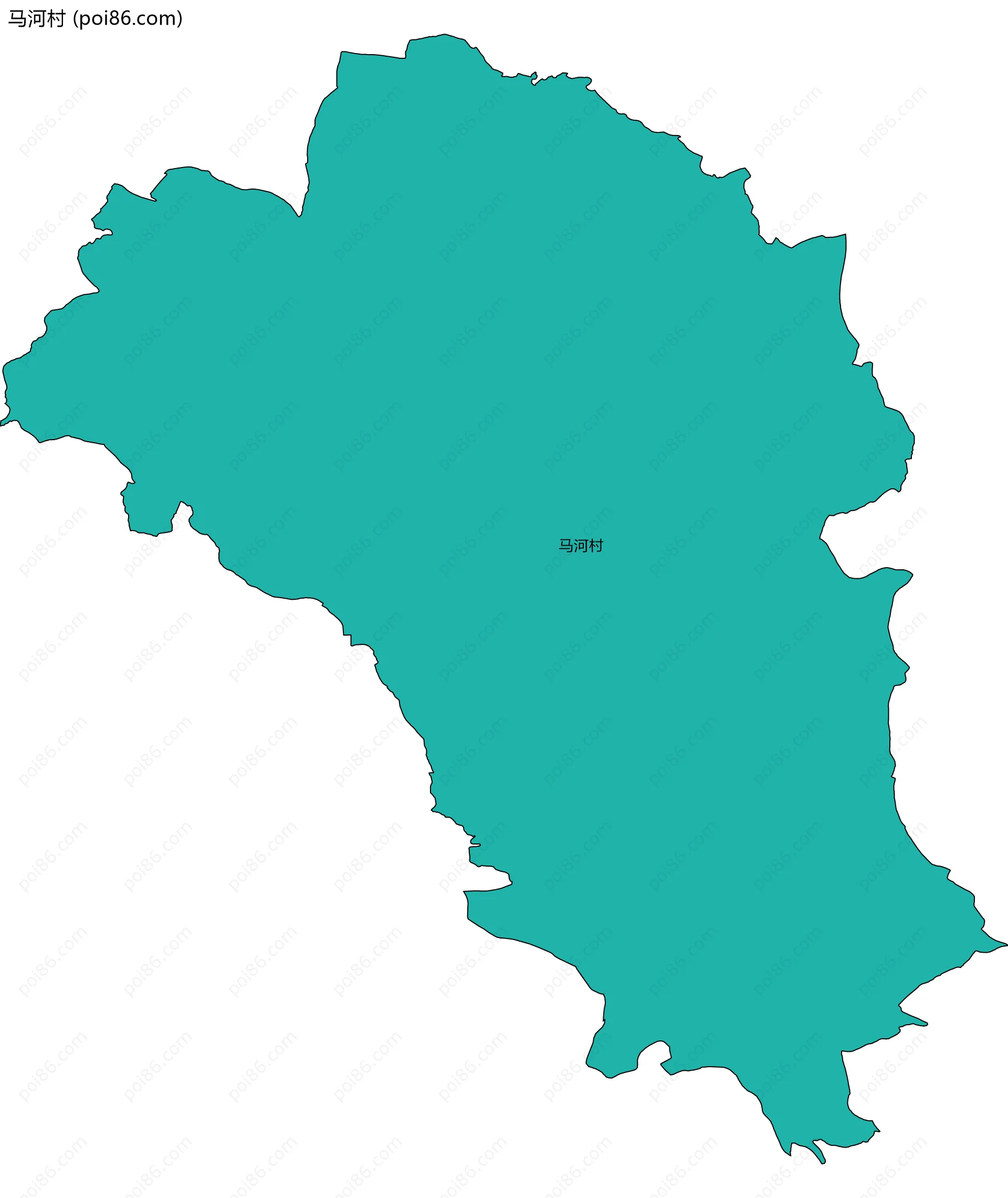 马河村边界地图