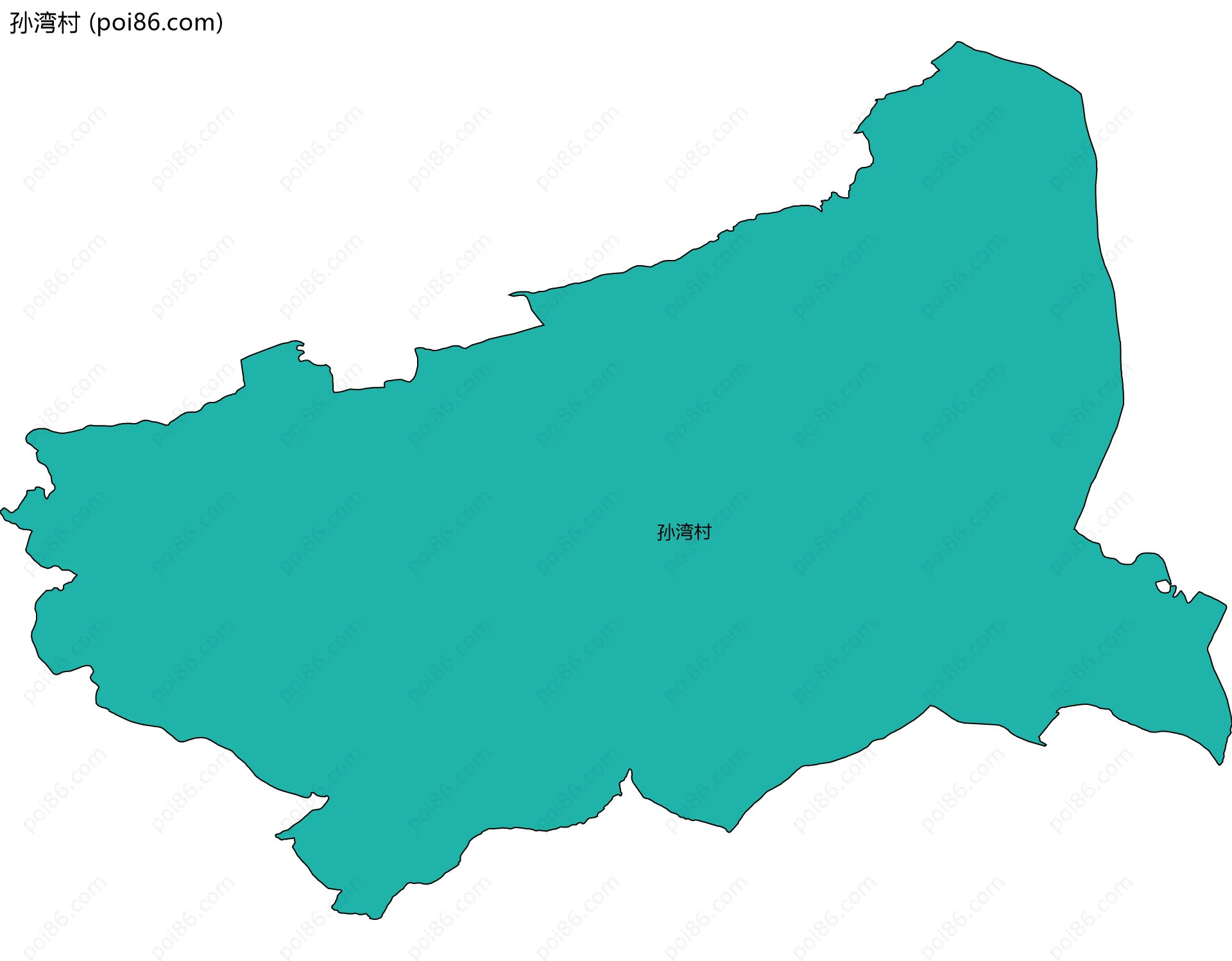 孙湾村边界地图