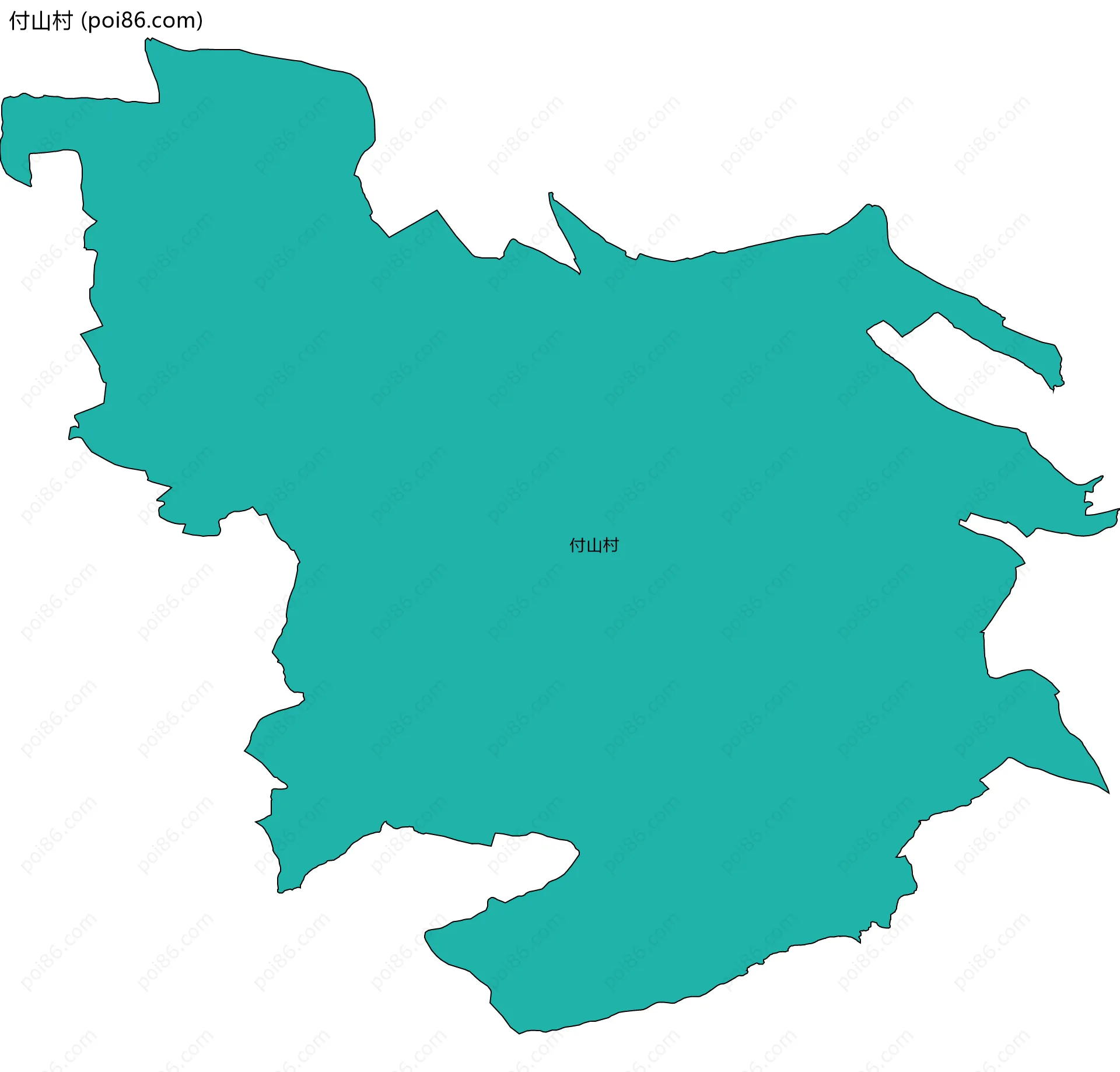付山村边界地图