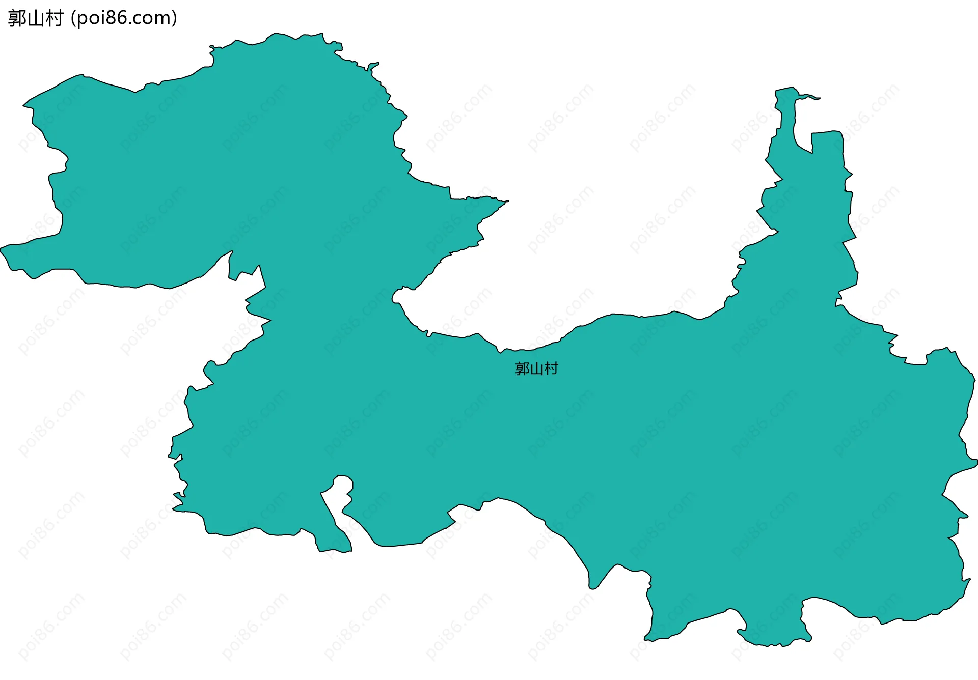 郭山村边界地图