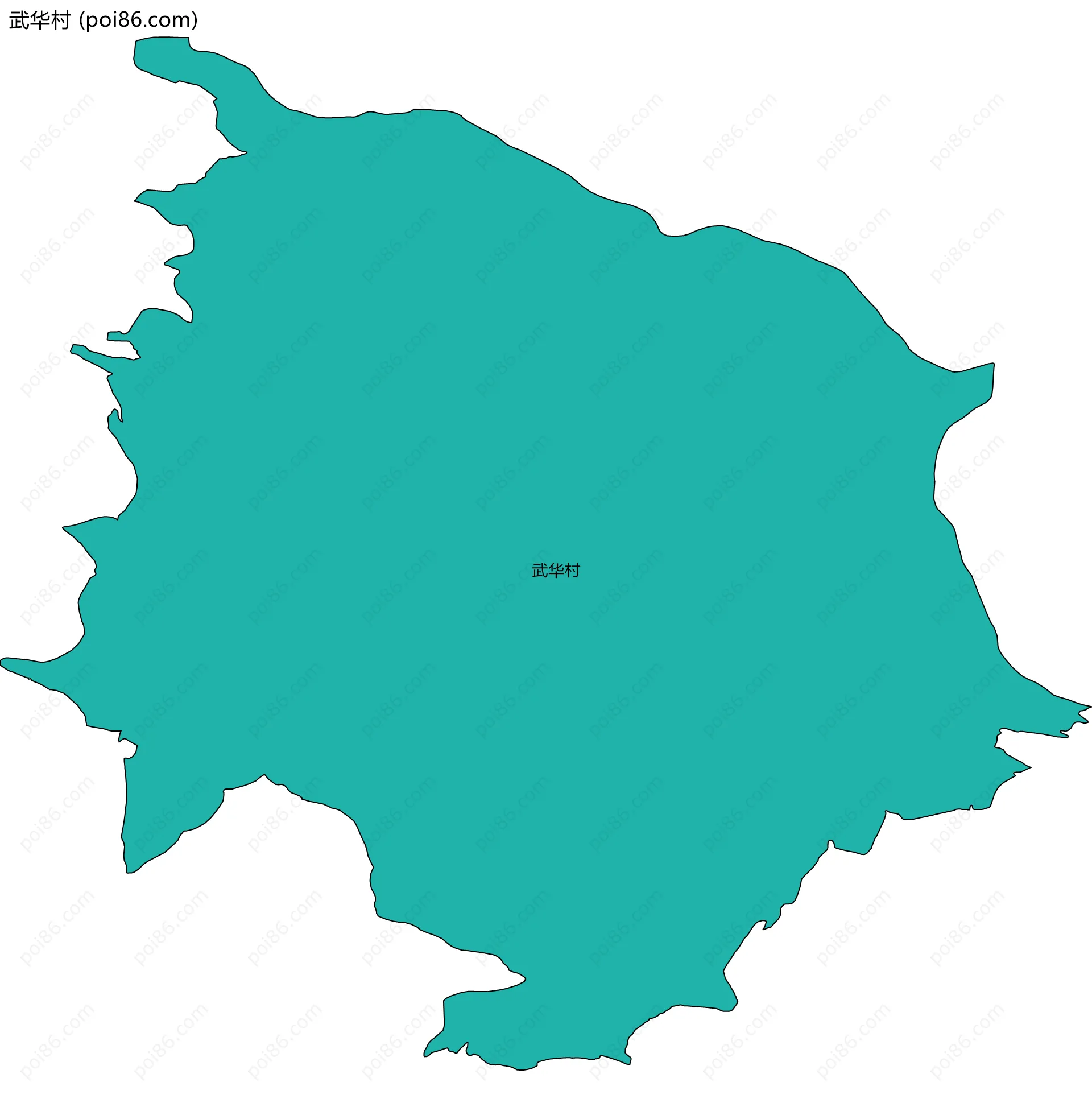 武华村边界地图
