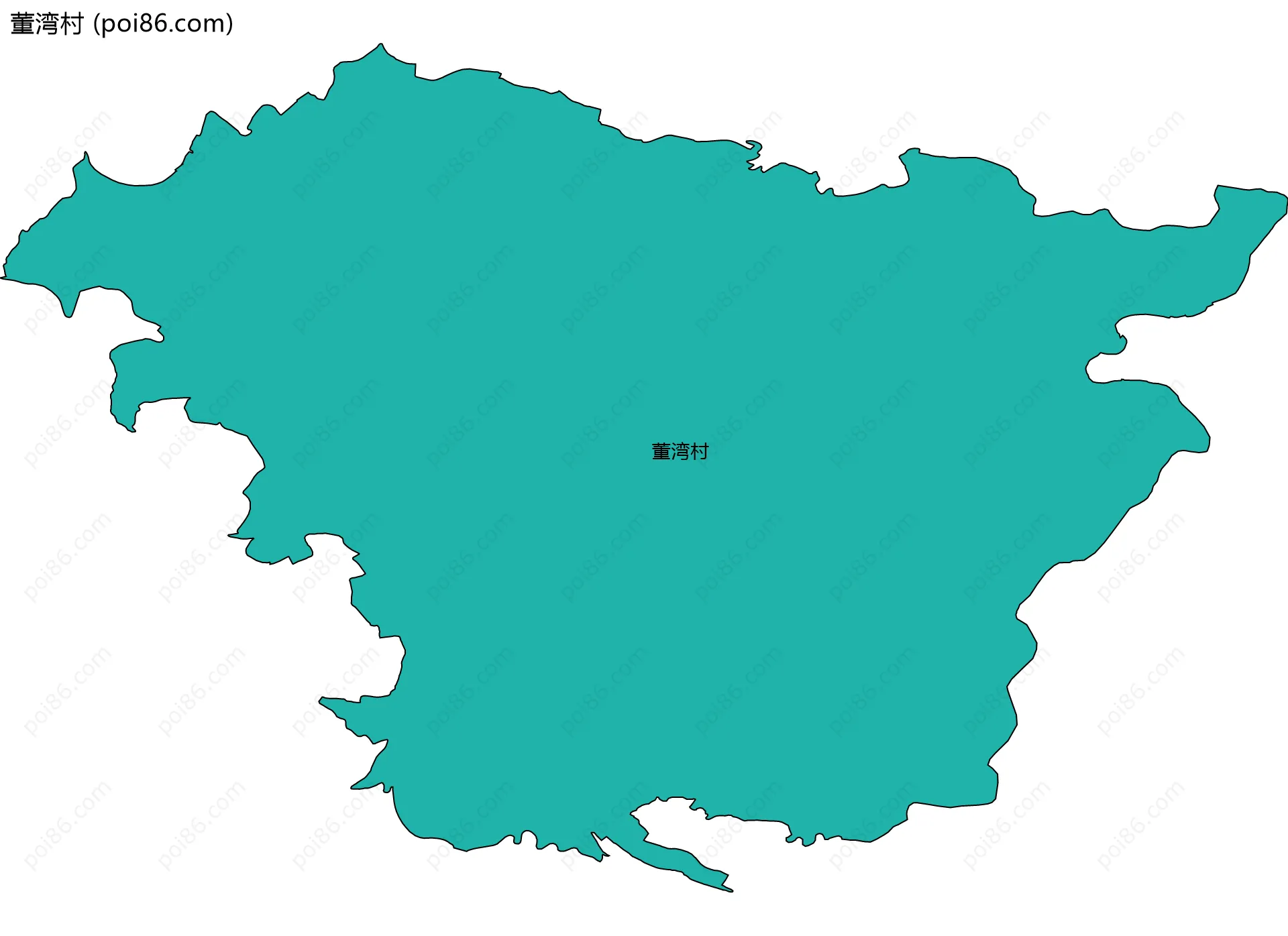 董湾村边界地图