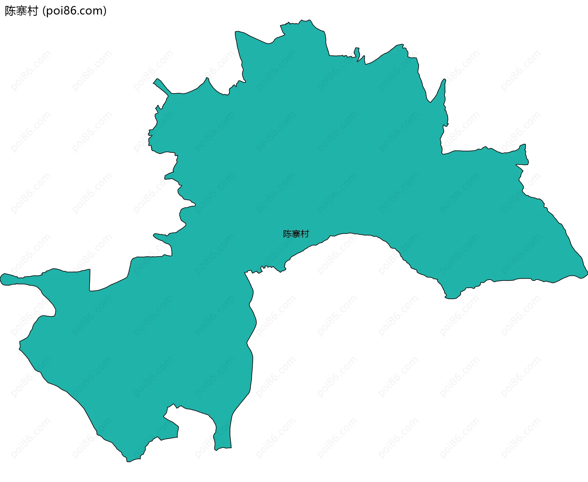 陈寨村边界地图