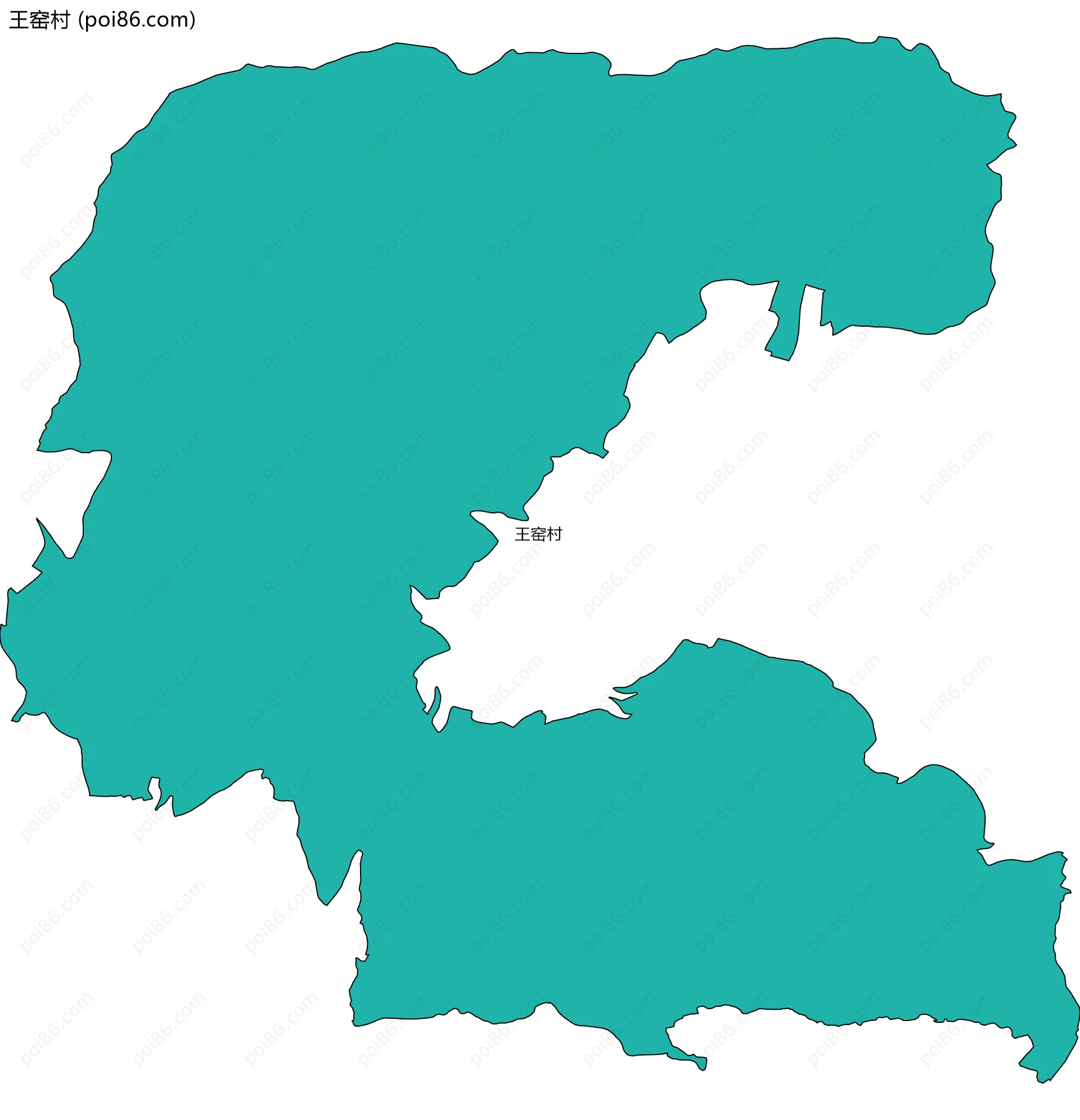 王窑村边界地图