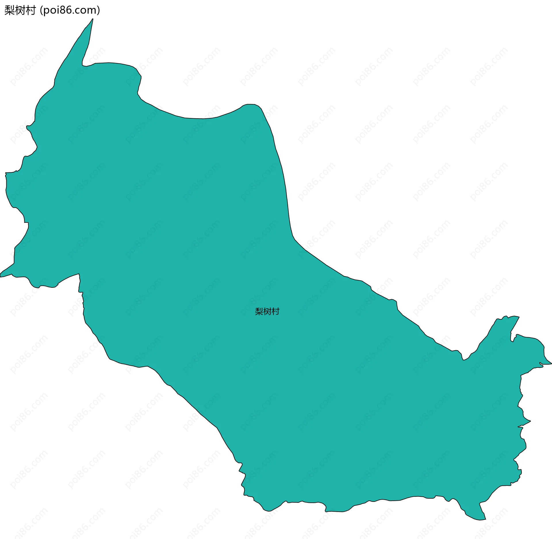 梨树村边界地图