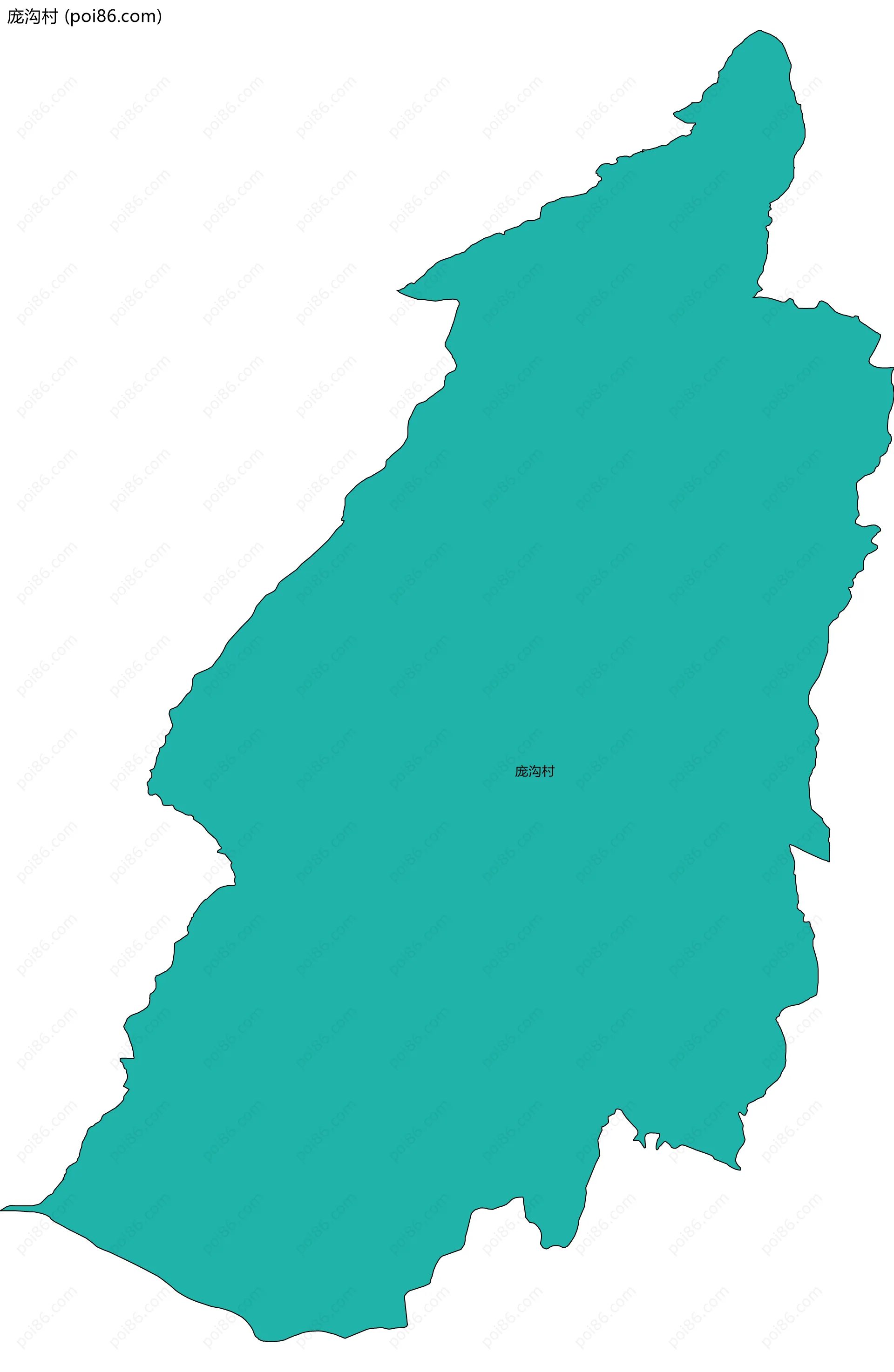 庞沟村边界地图