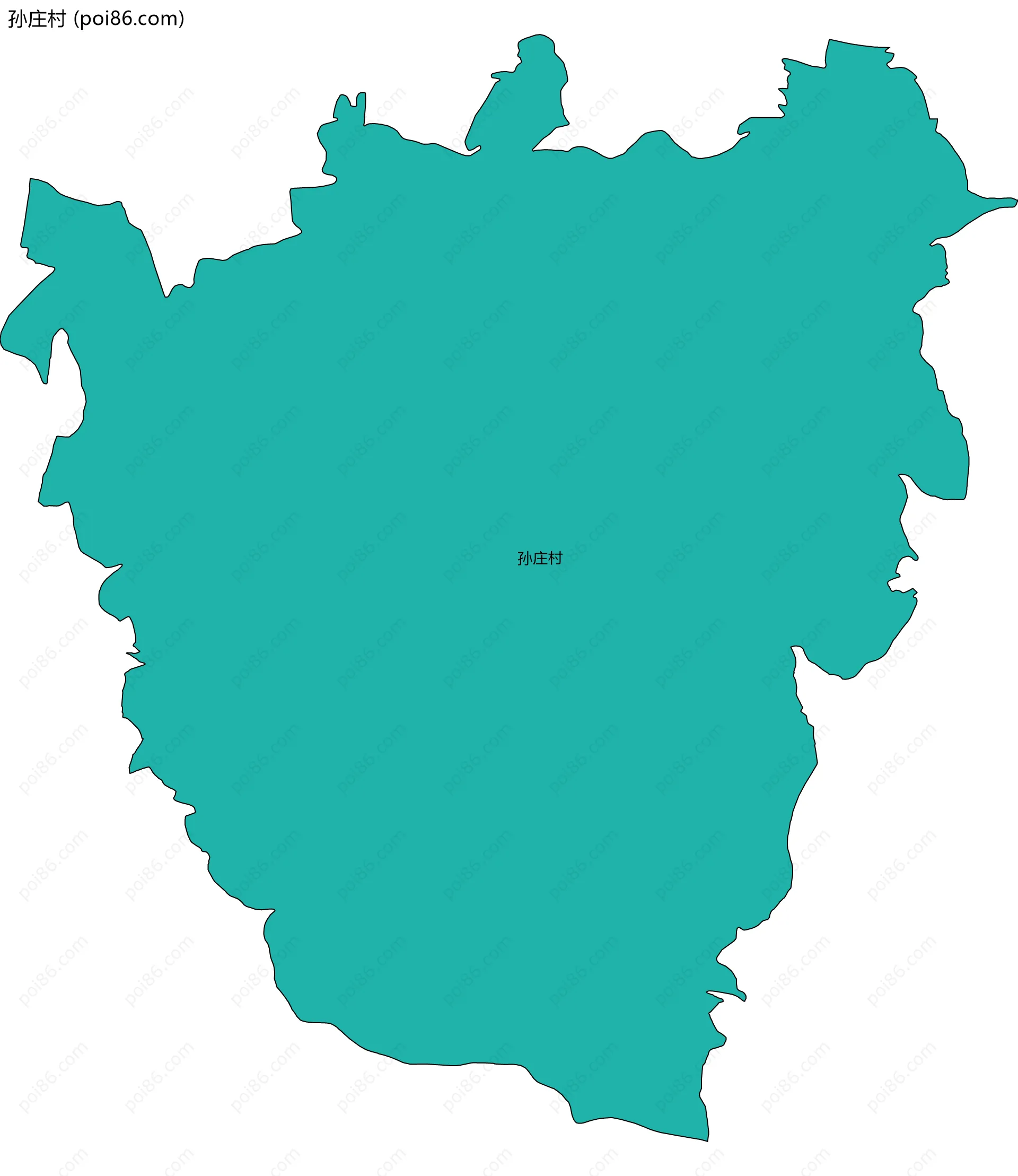 孙庄村边界地图