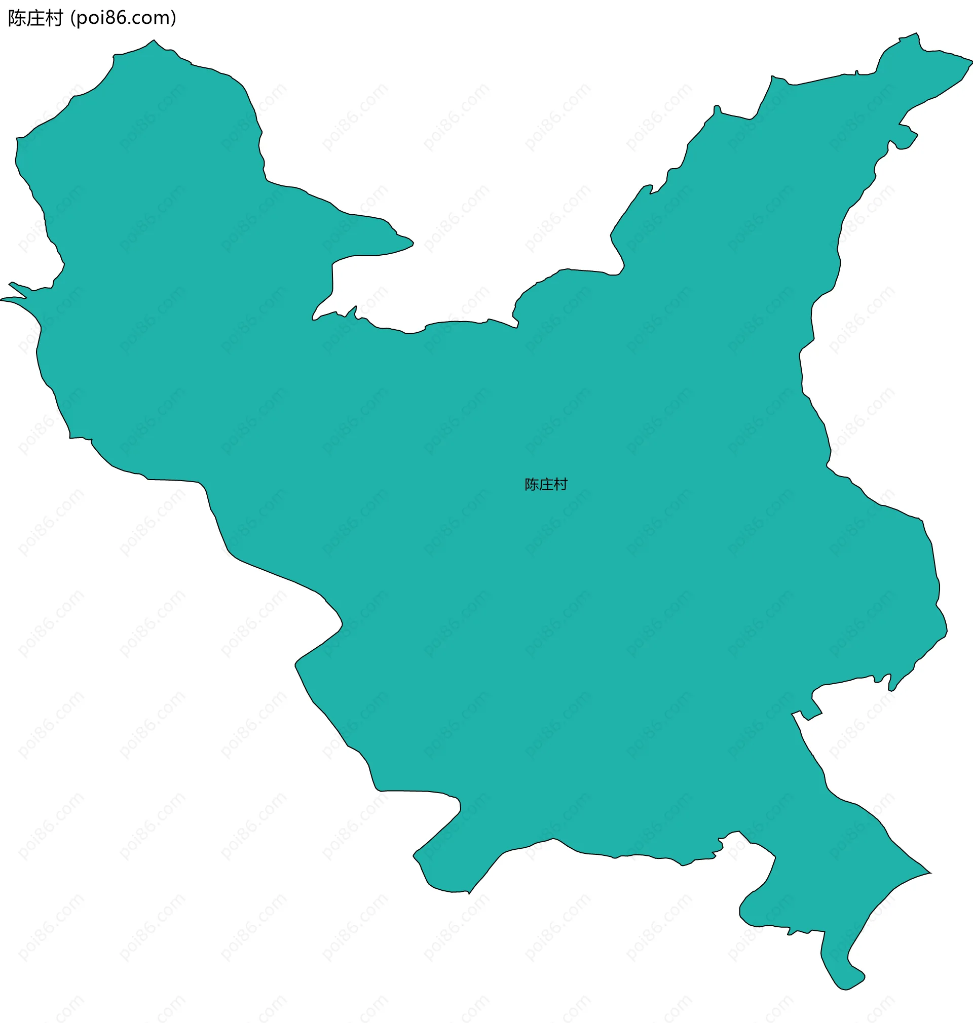 陈庄村边界地图