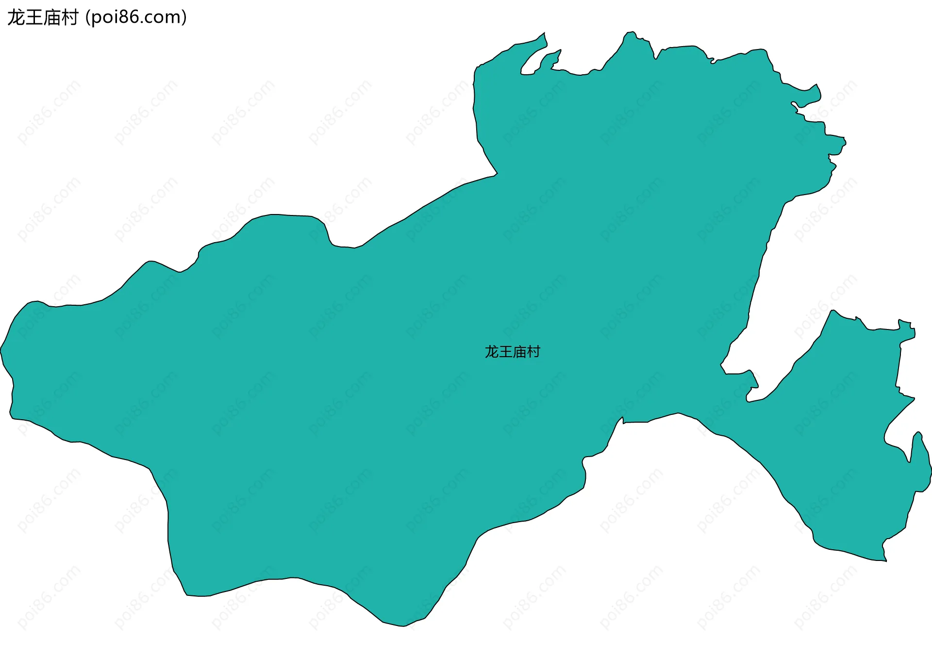 龙王庙村边界地图