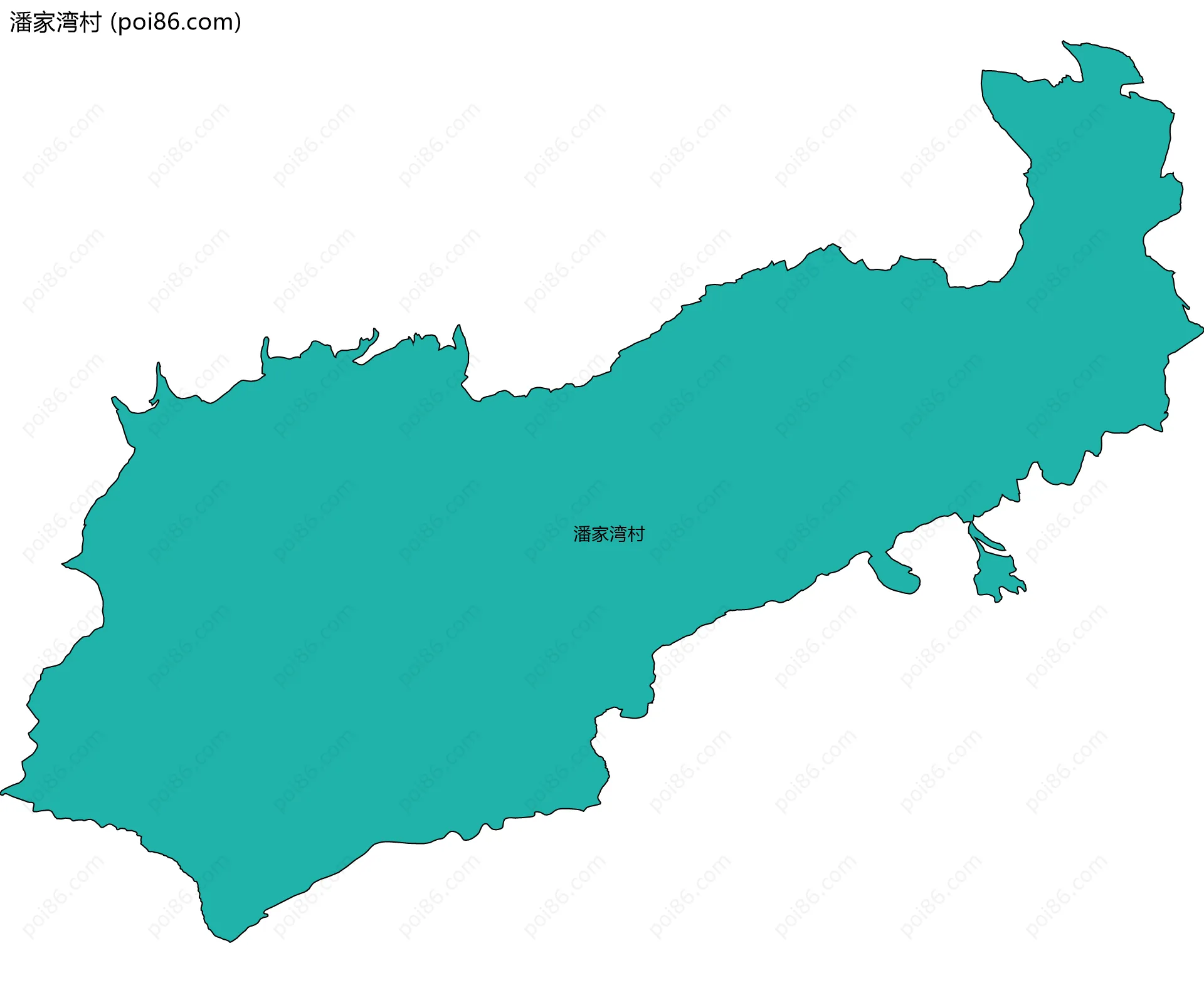 潘家湾村边界地图