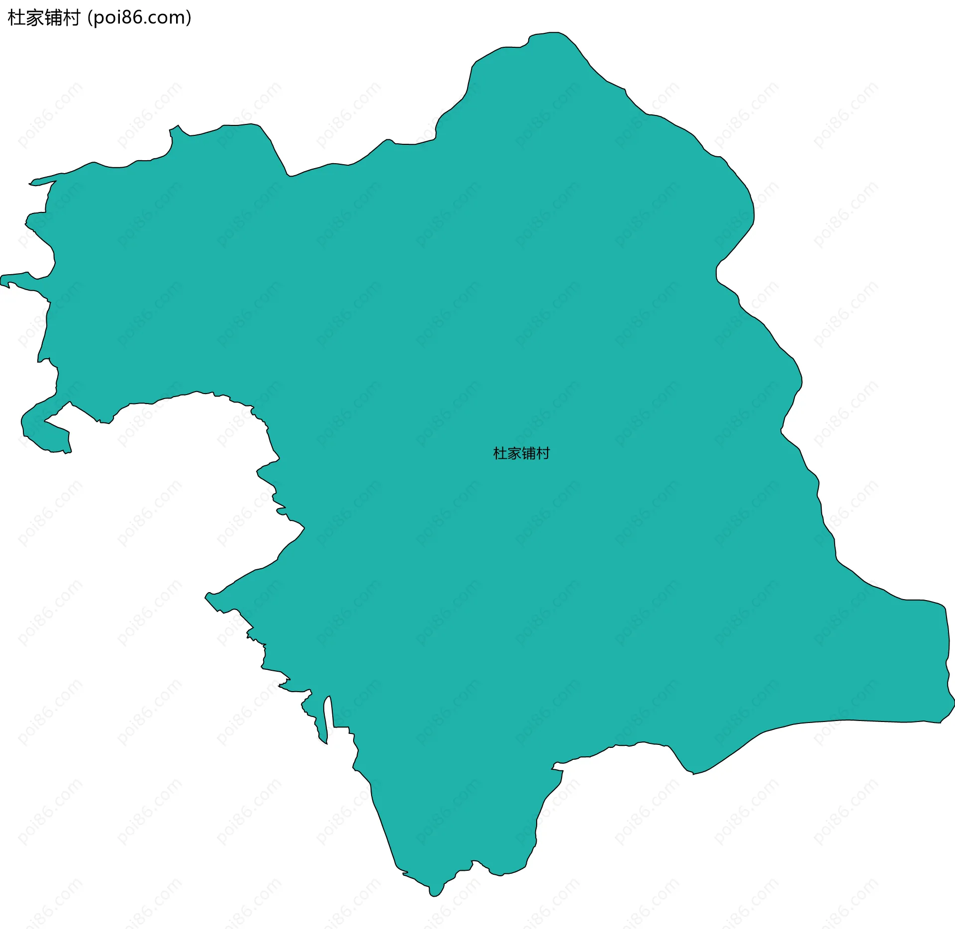 杜家铺村边界地图