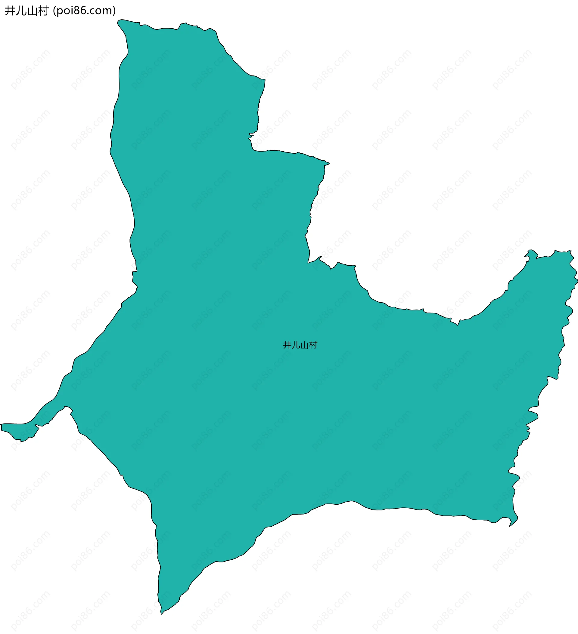 井儿山村边界地图