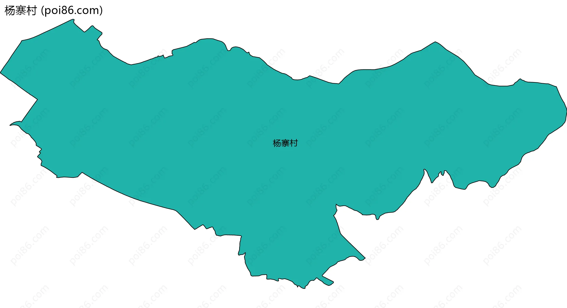 杨寨村边界地图