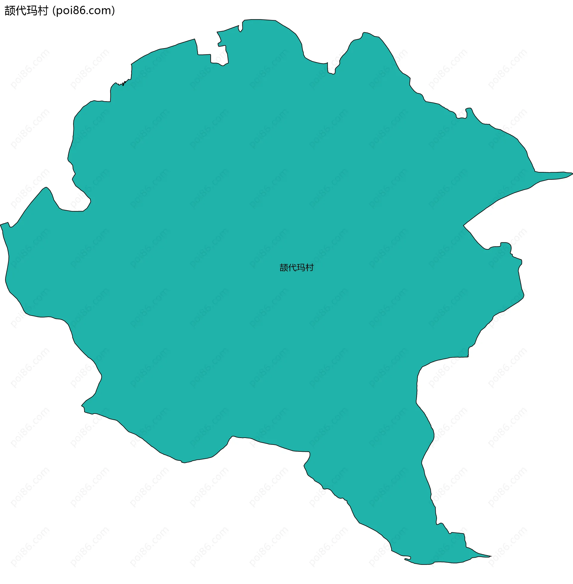 颉代玛村边界地图