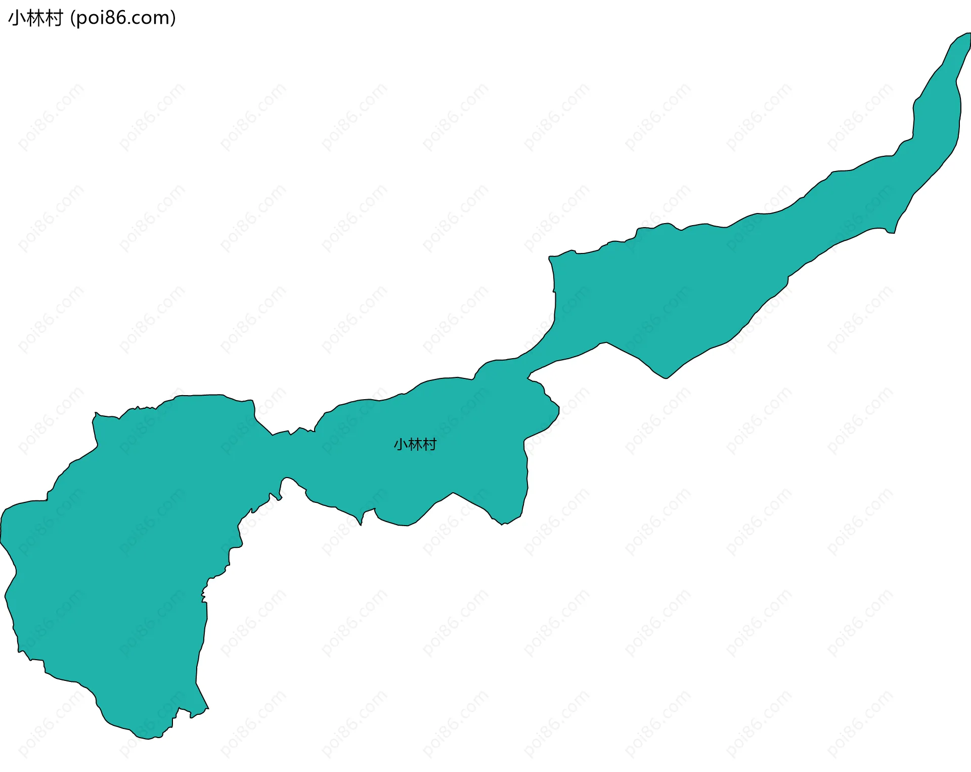 小林村边界地图