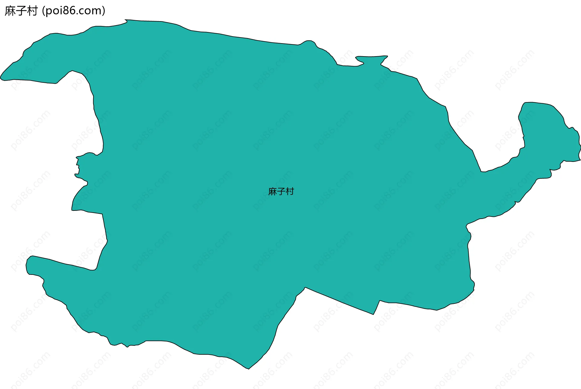 麻子村边界地图