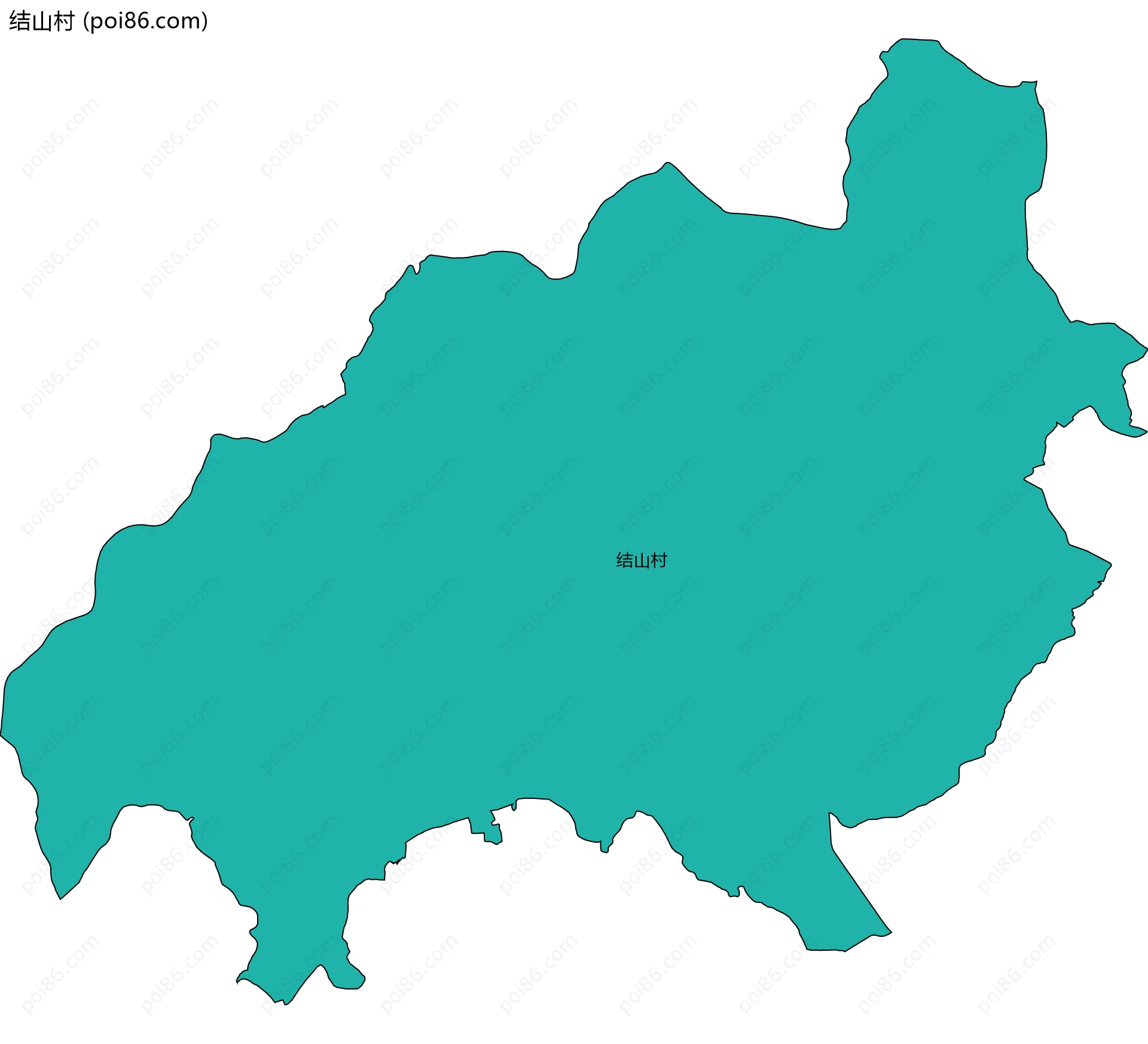 结山村边界地图