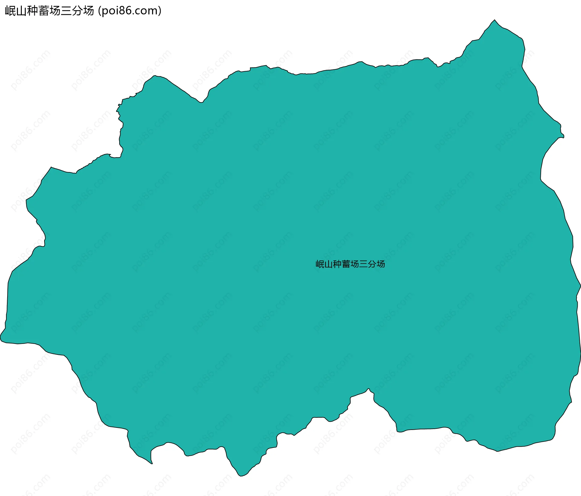 岷山种蓄场三分场边界地图