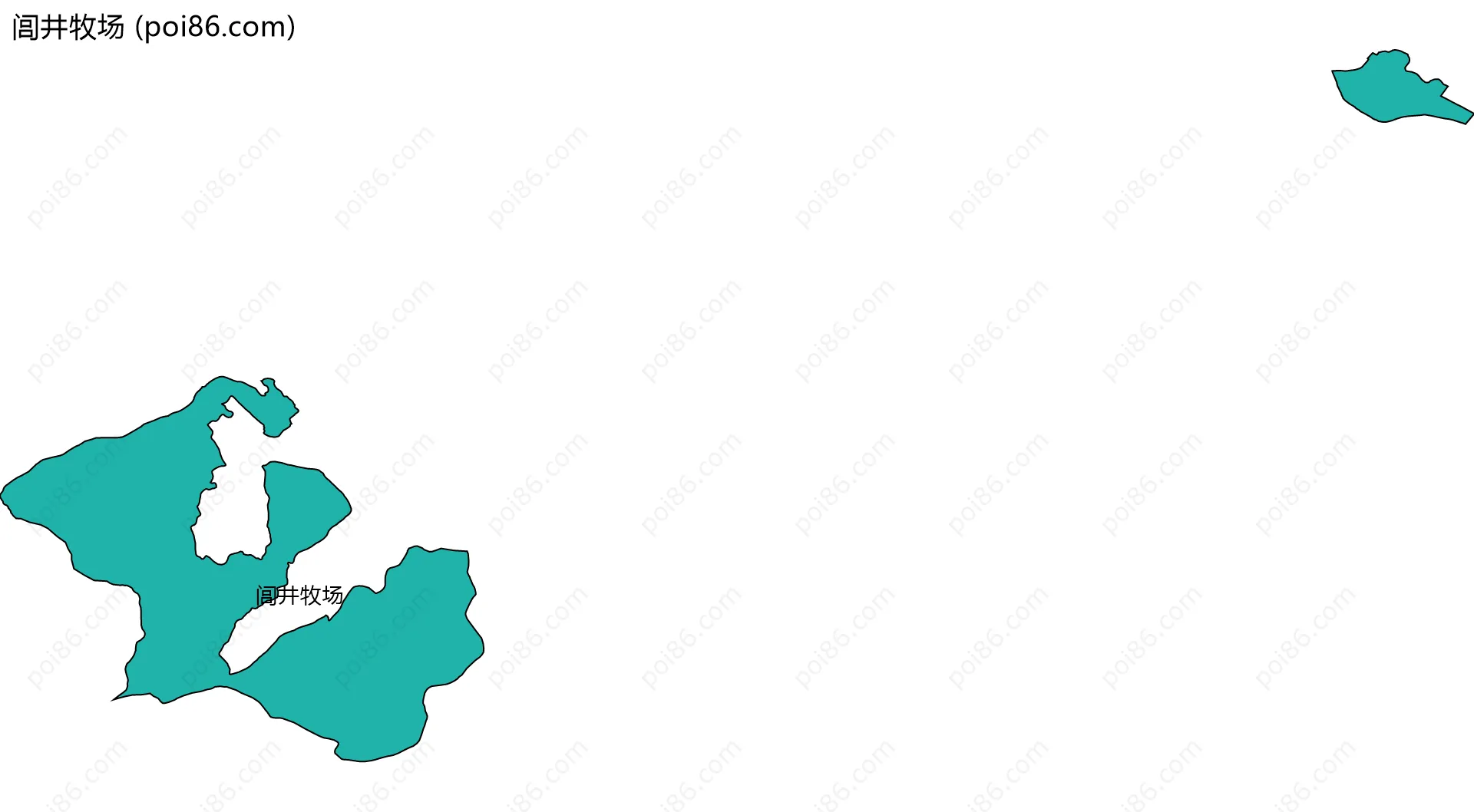 闾井牧场边界地图