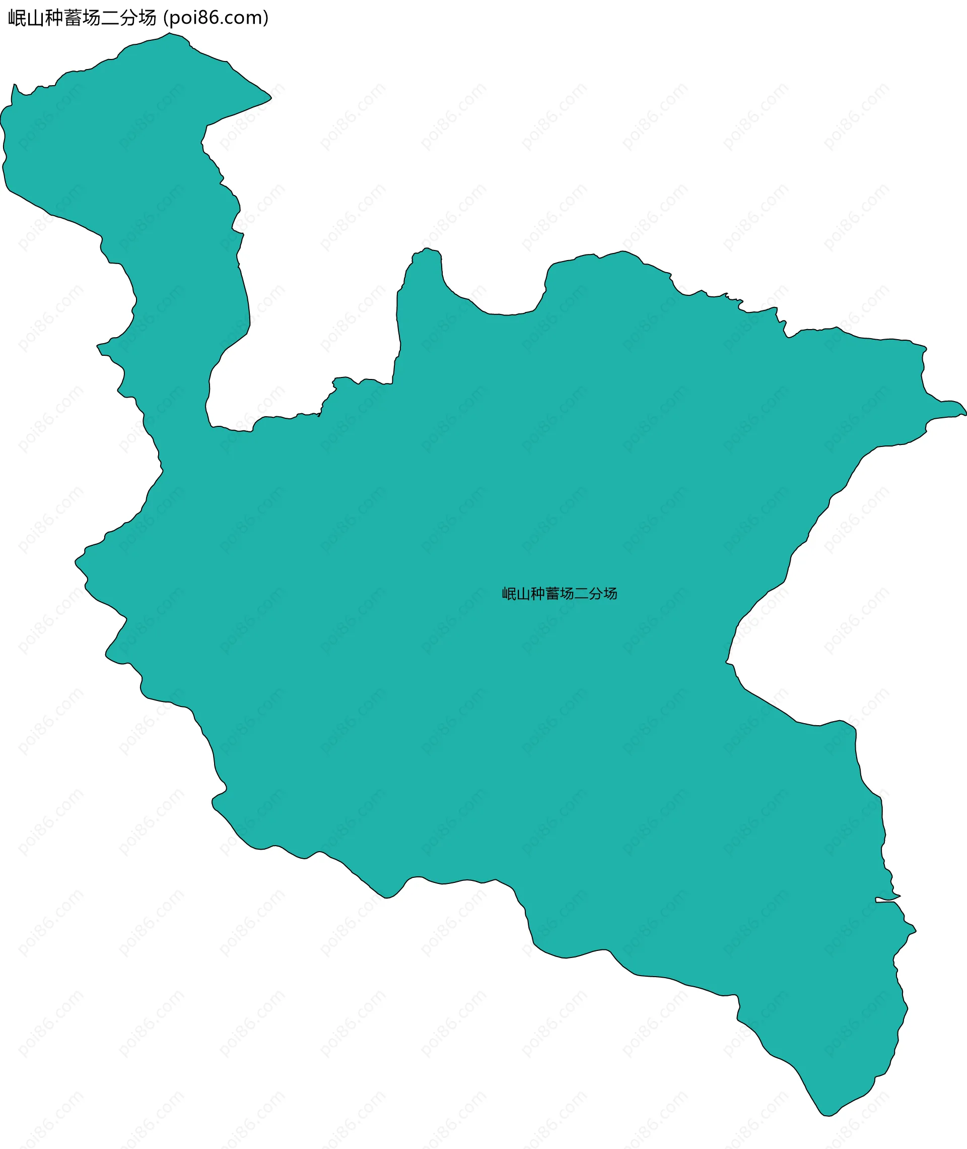岷山种蓄场二分场边界地图