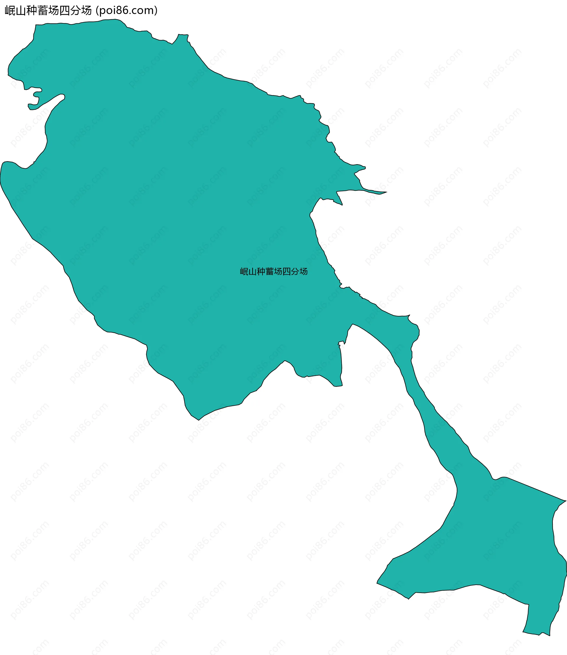 岷山种蓄场四分场边界地图