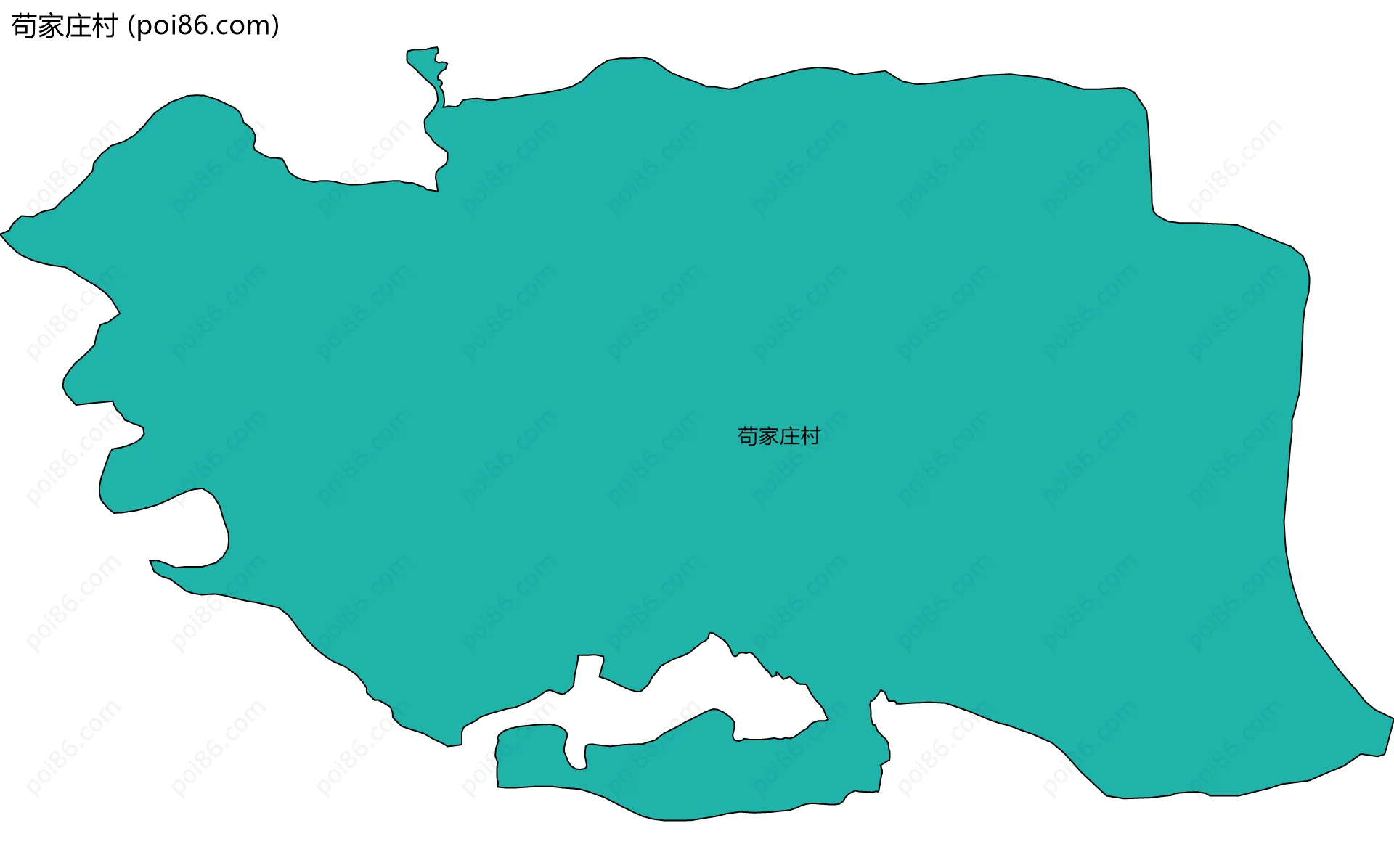 苟家庄村边界地图