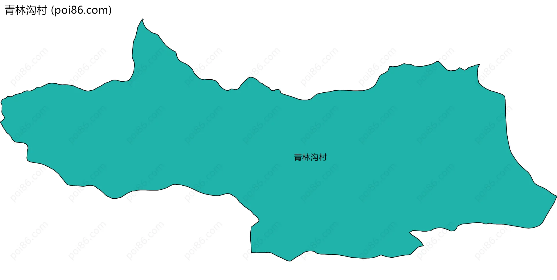 青林沟村边界地图