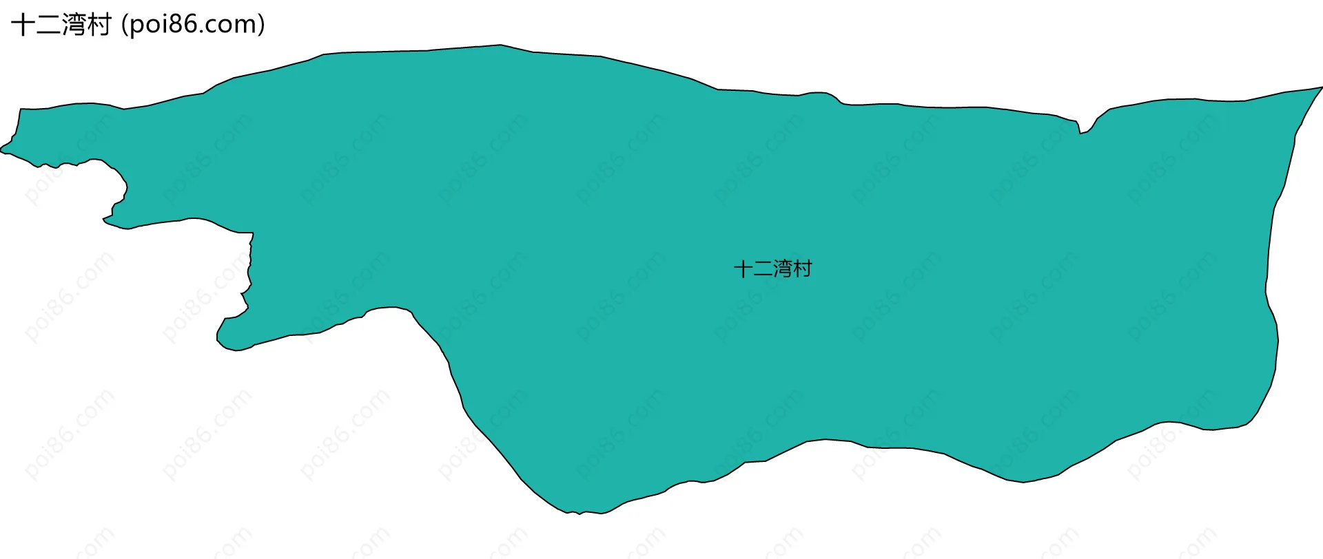 十二湾村边界地图