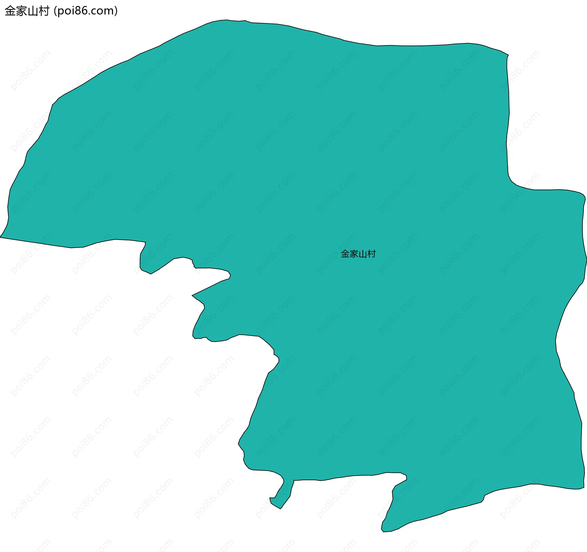 金家山村边界地图