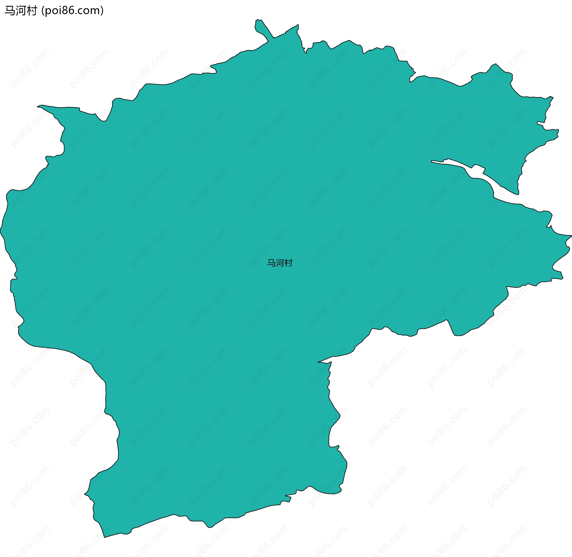 马河村边界地图