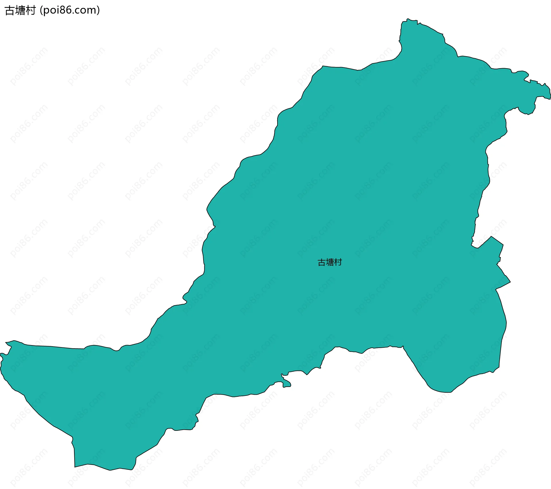 古塘村边界地图