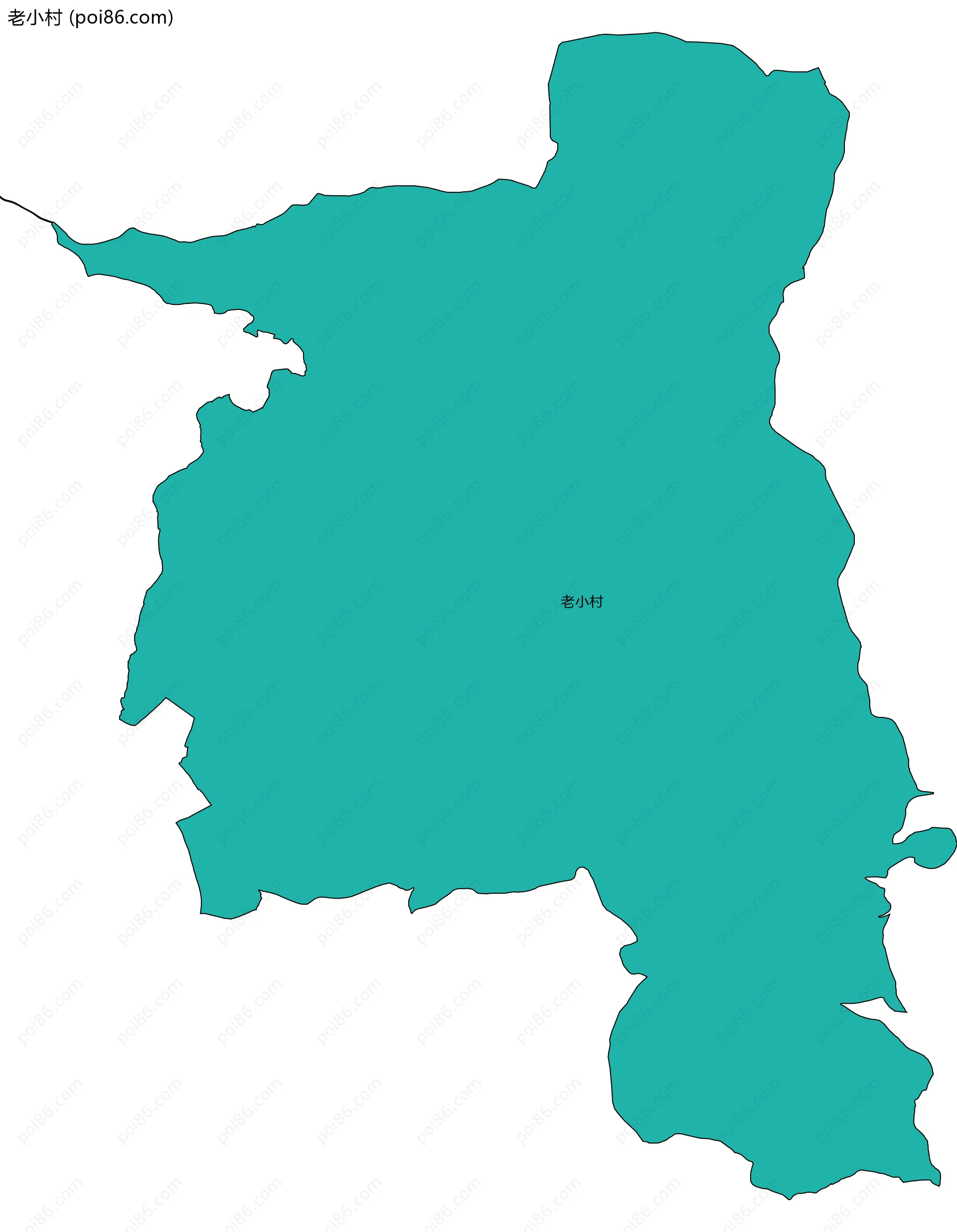 老小村边界地图
