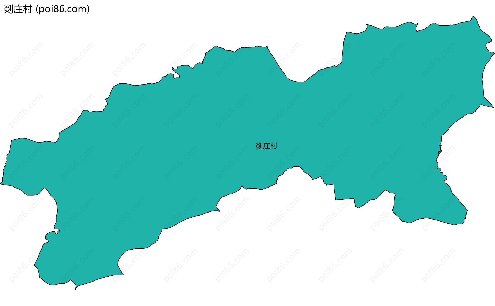 剡庄村边界地图