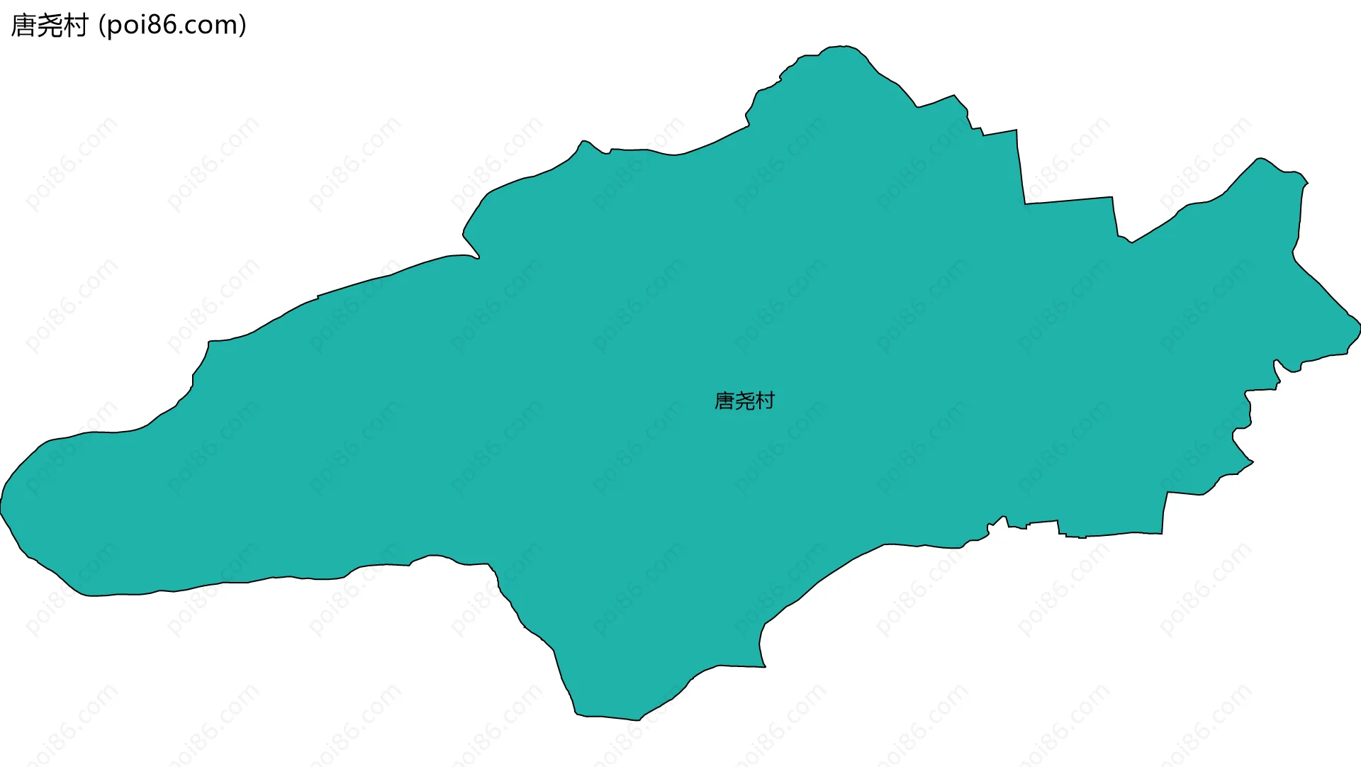 唐尧村边界地图