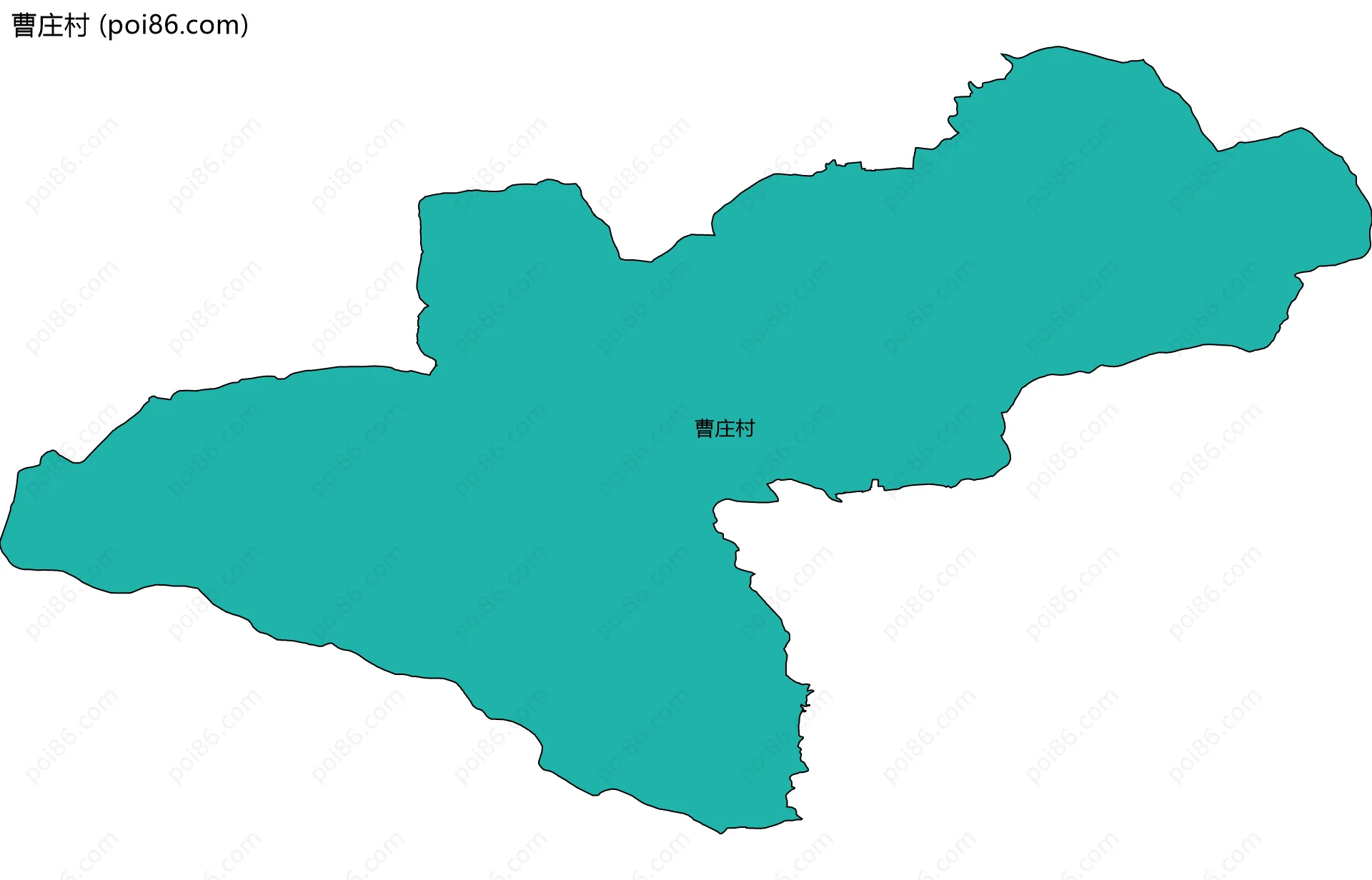 曹庄村边界地图