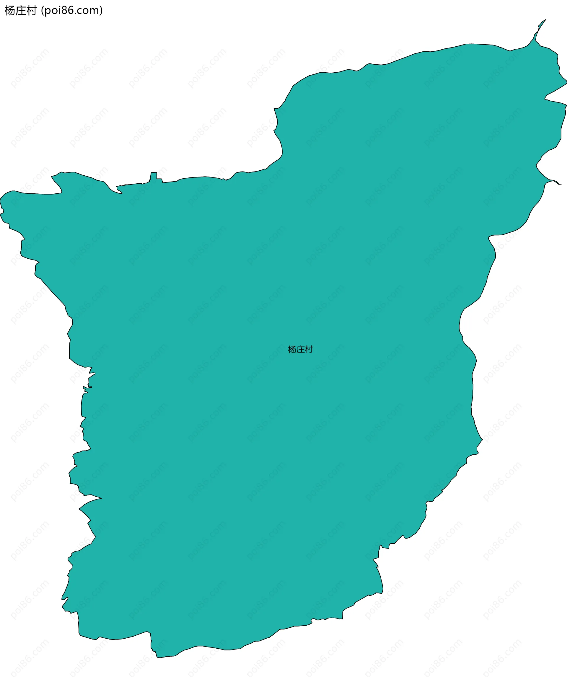 杨庄村边界地图