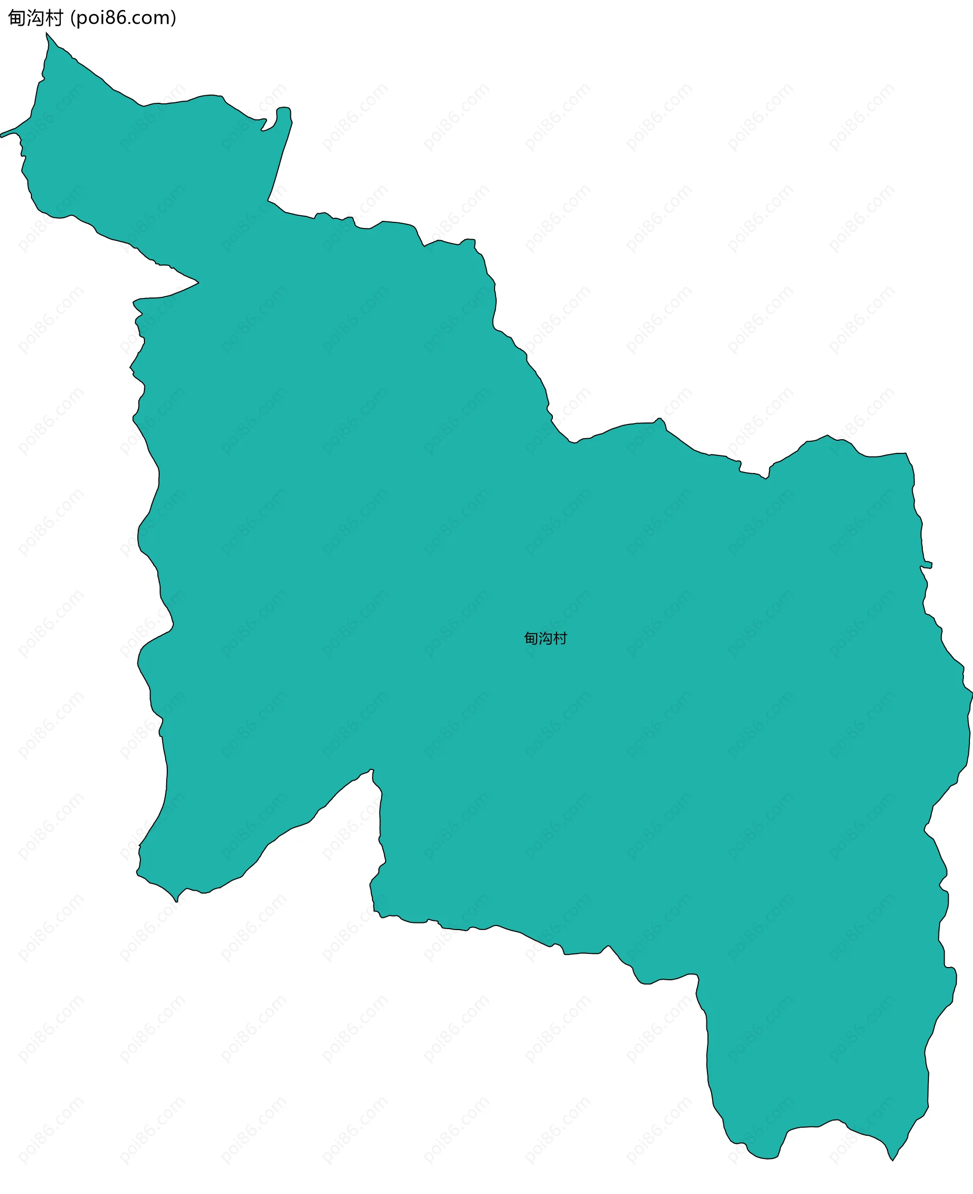 甸沟村边界地图