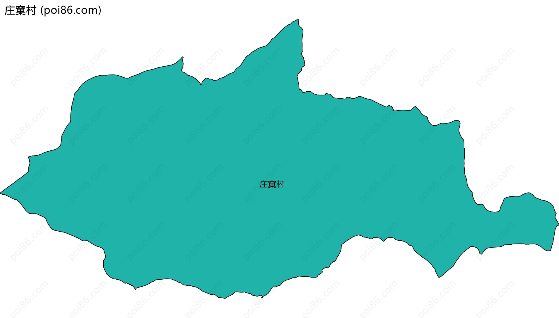 庄窠村边界地图