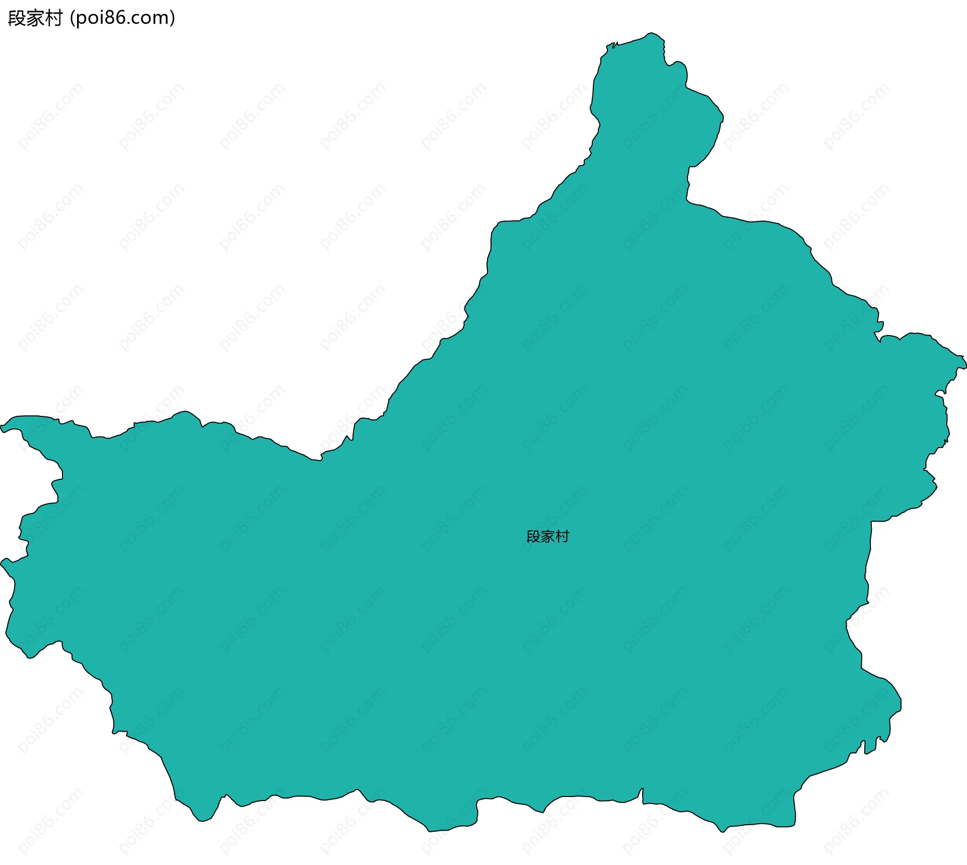 段家村边界地图