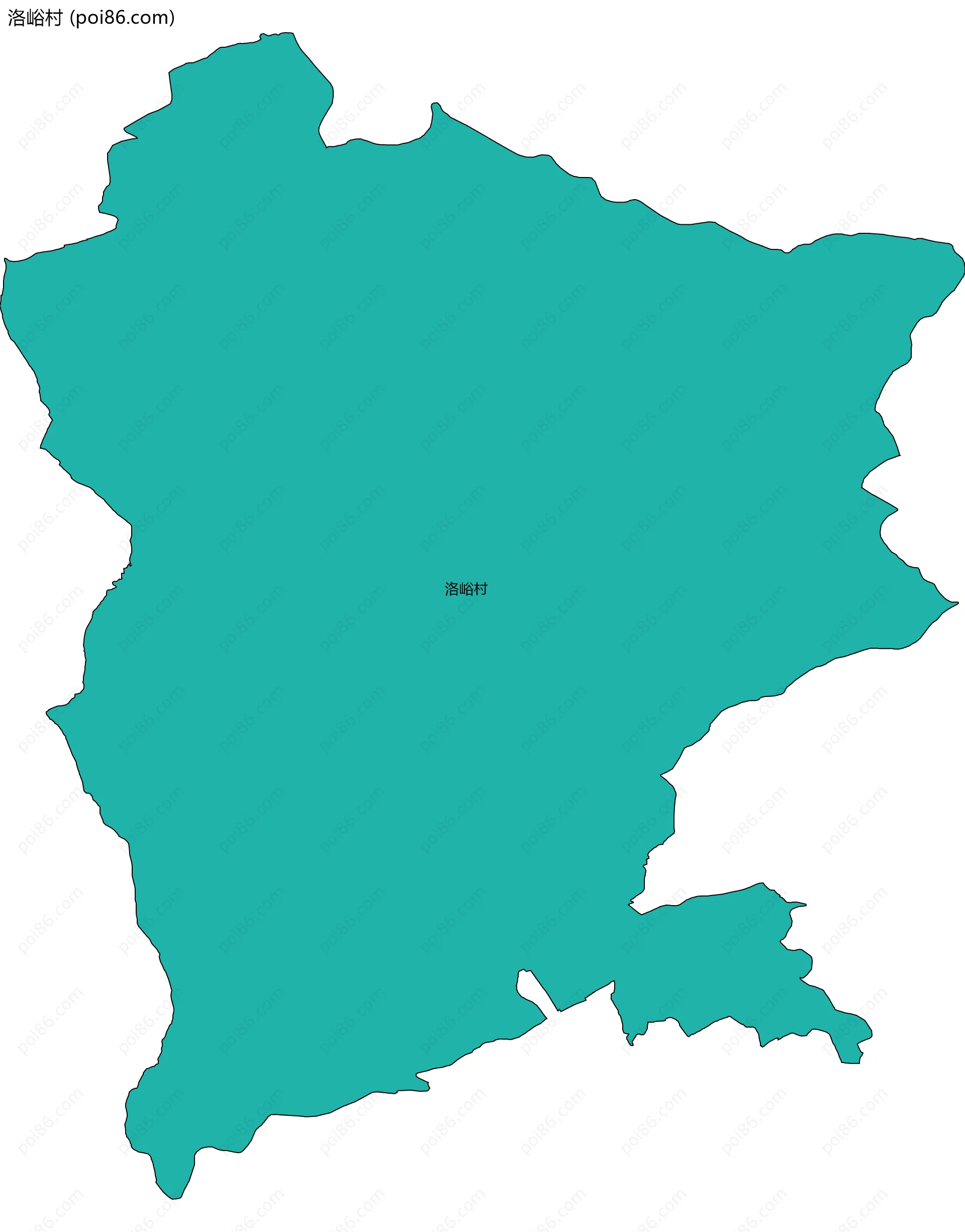 洛峪村边界地图