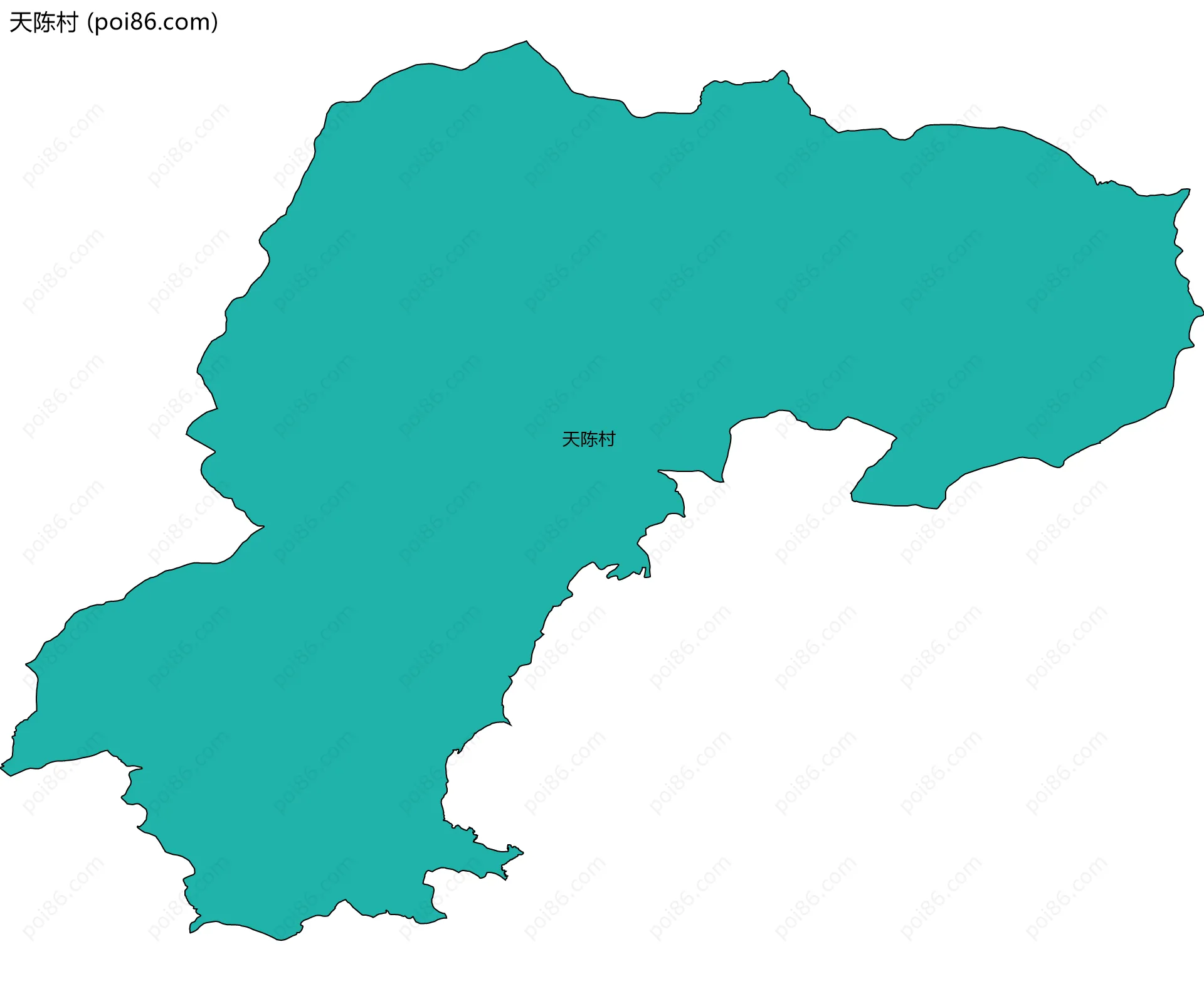天陈村边界地图