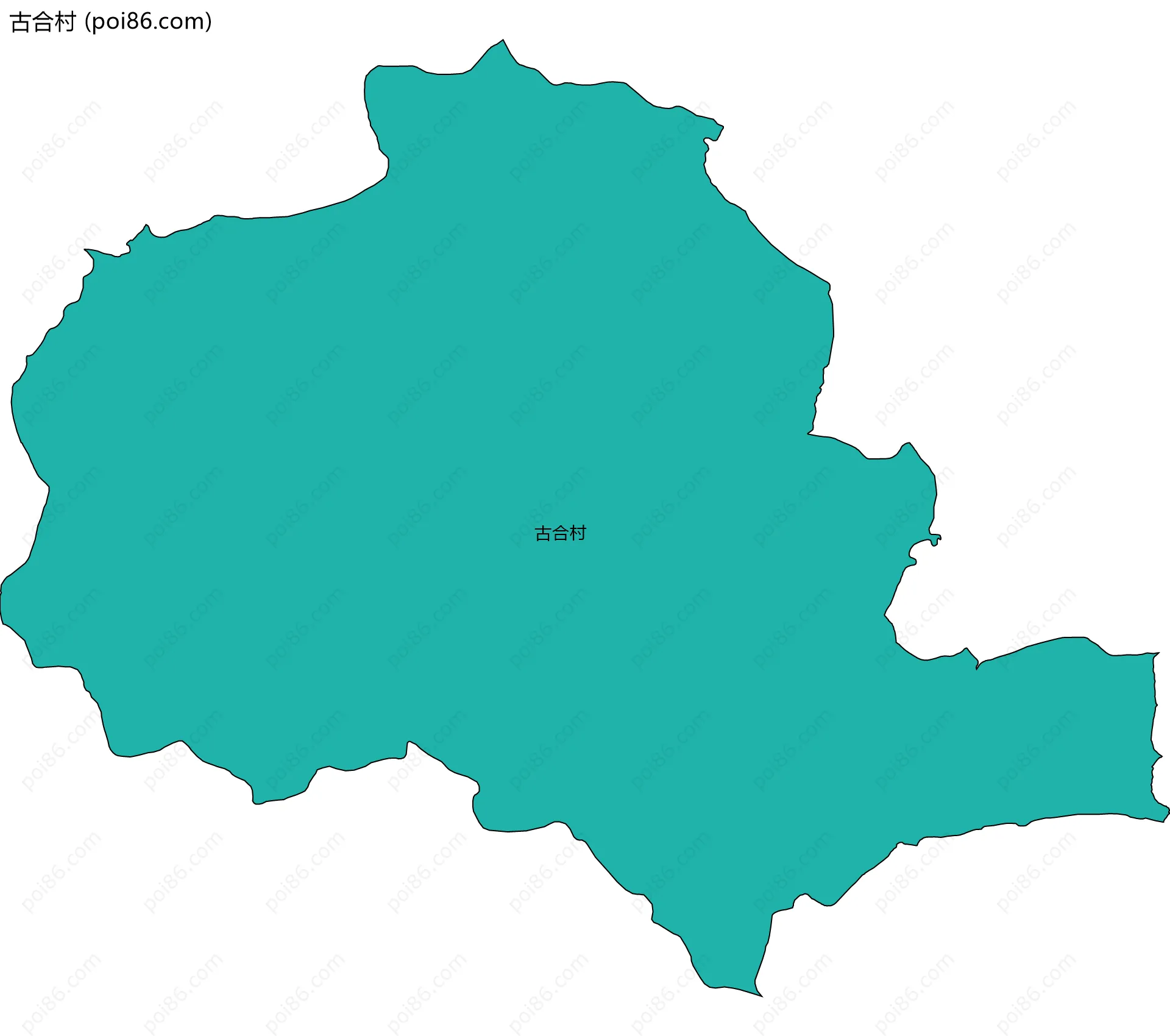 古合村边界地图