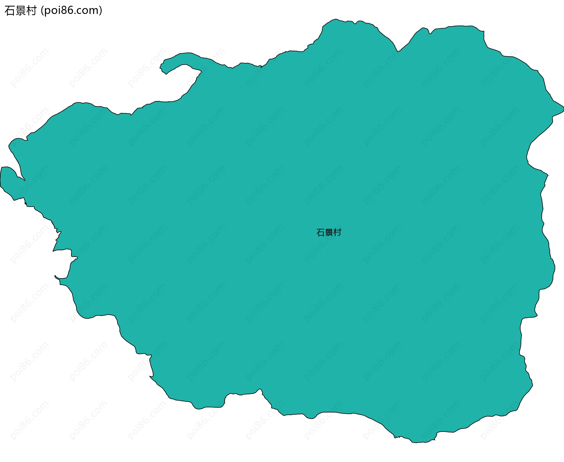 石景村边界地图