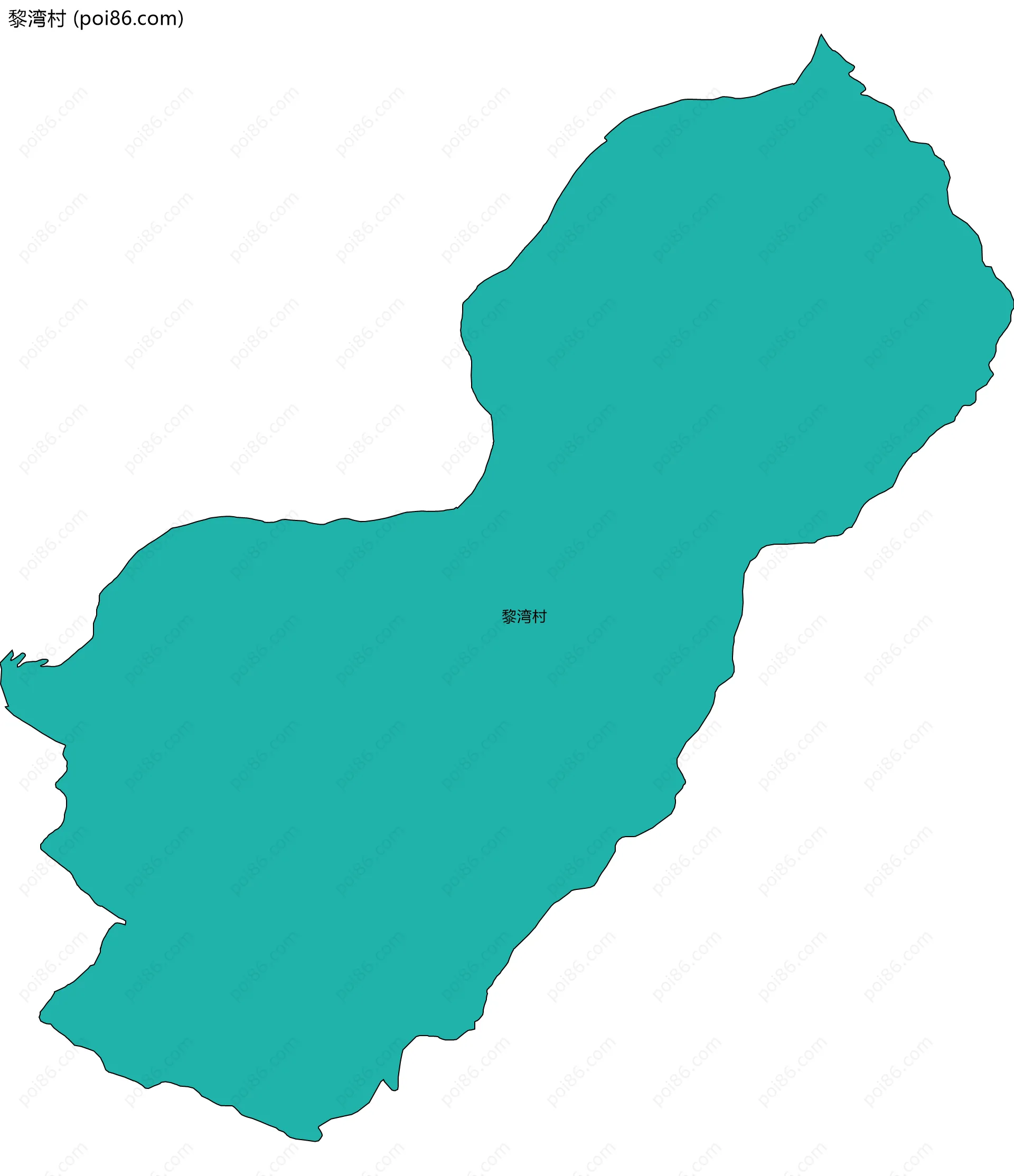 黎湾村边界地图