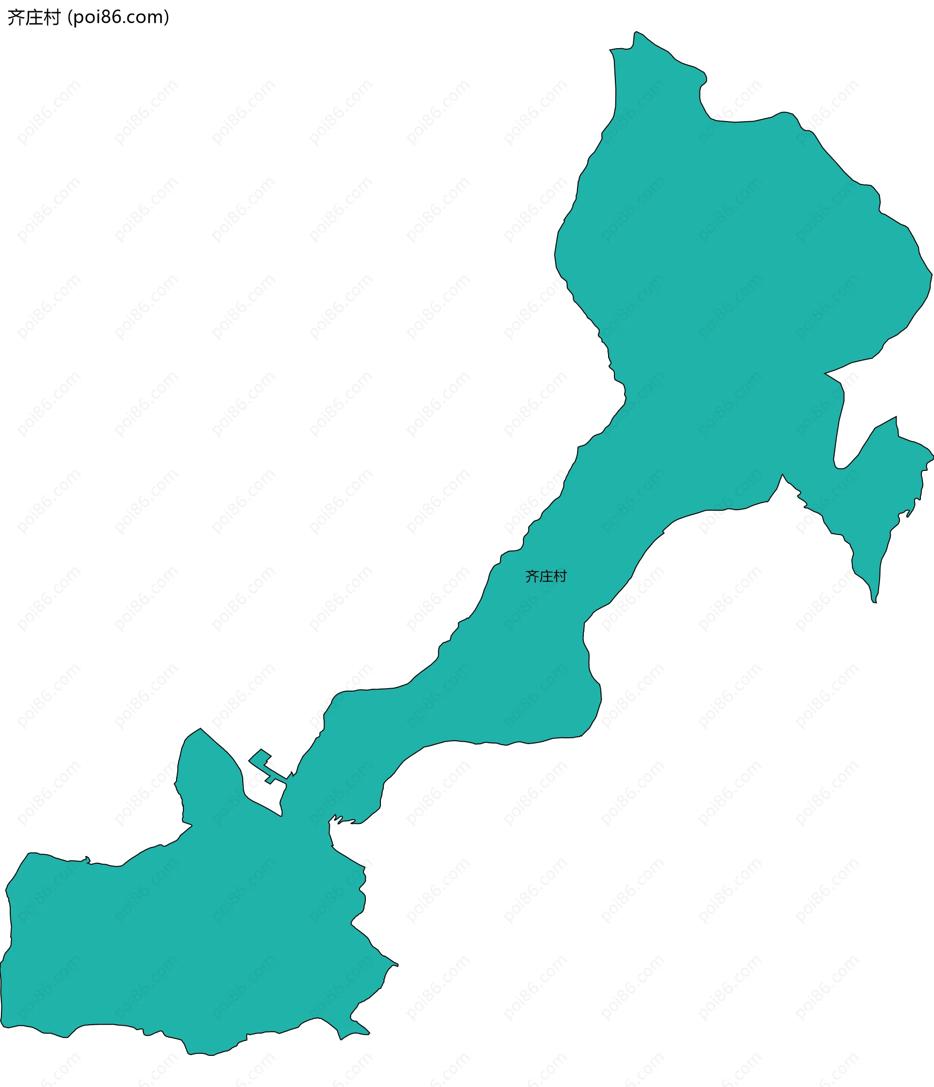 齐庄村边界地图